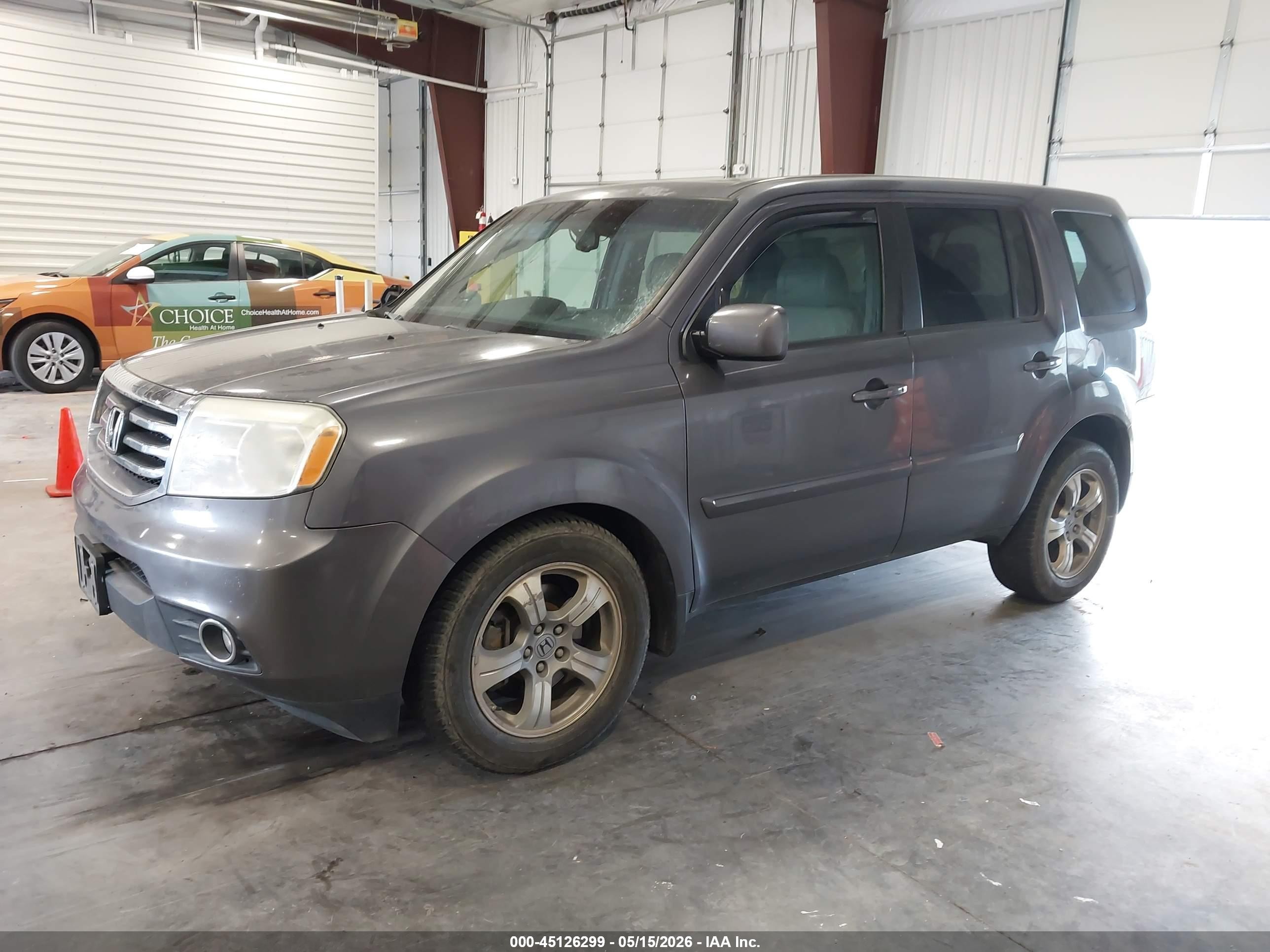 2015 Honda Pilot Ex-l Gray vin: 5FNYF4H76FB054889