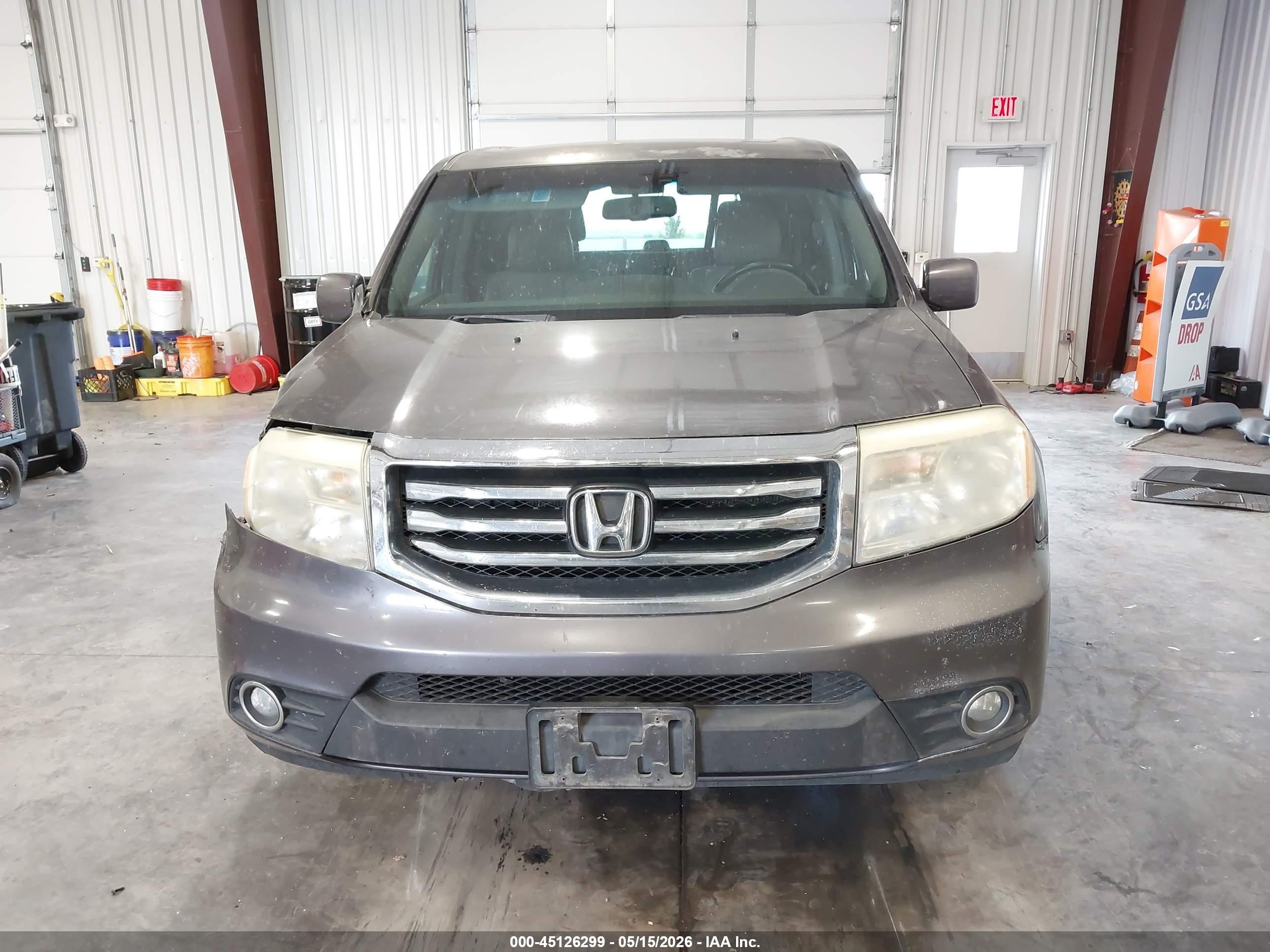 2015 Honda Pilot Ex-l Gray vin: 5FNYF4H76FB054889