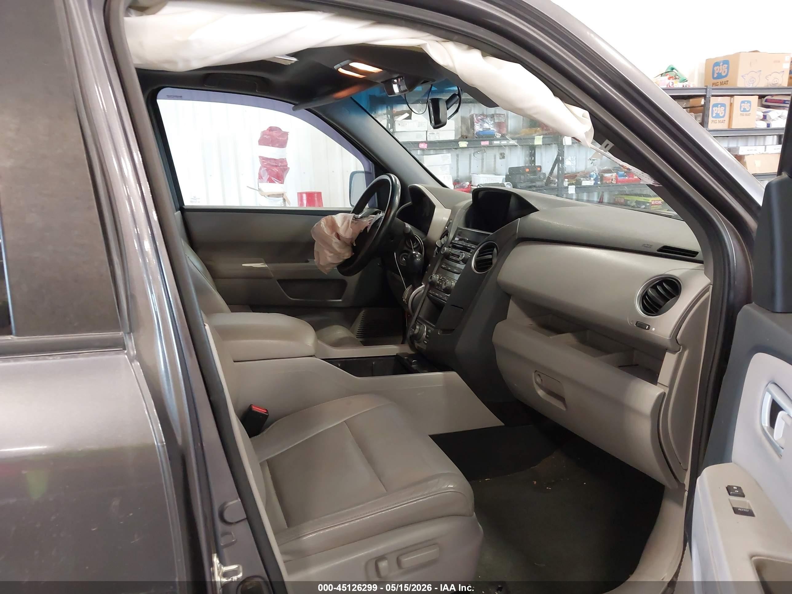 2015 Honda Pilot Ex-l Gray vin: 5FNYF4H76FB054889