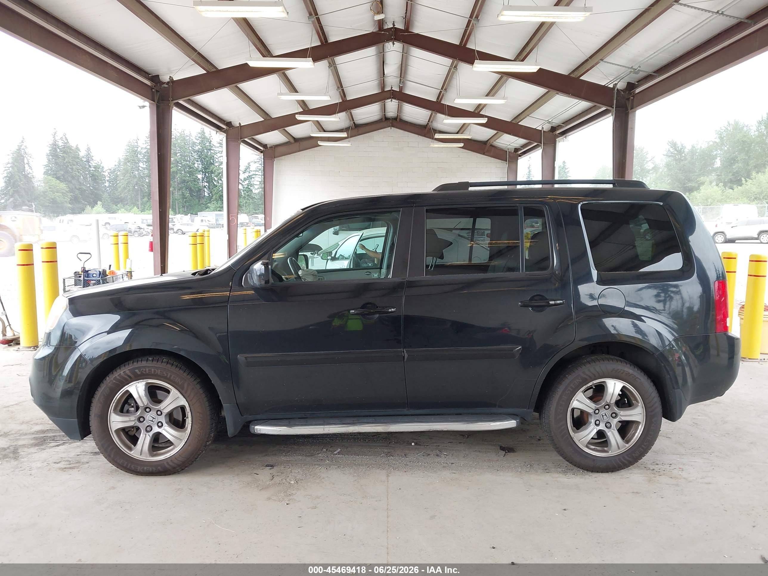 2012 Honda Pilot Ex-l Серый vin: 5FNYF4H77CB075343