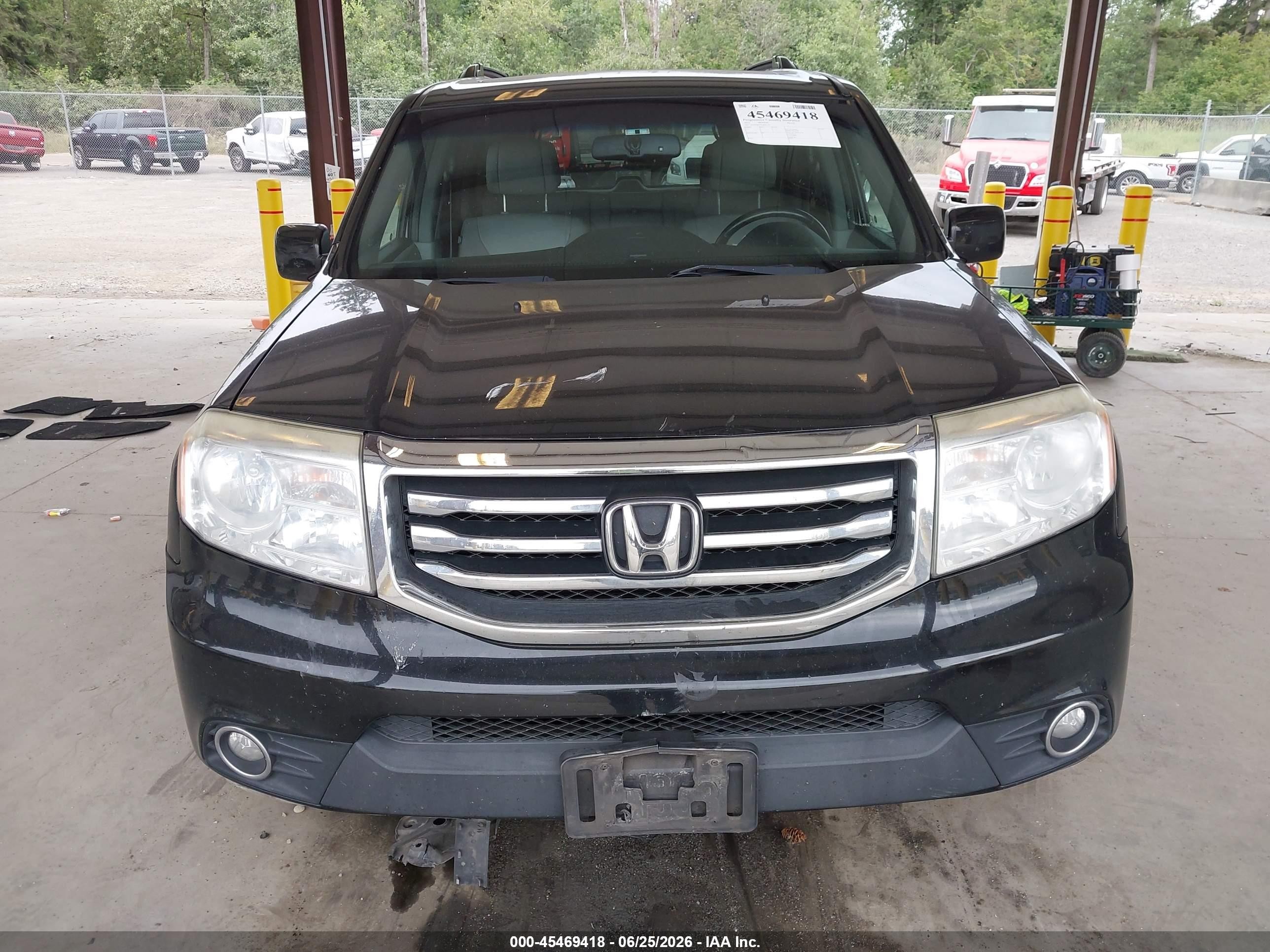 2012 Honda Pilot Ex-l Серый vin: 5FNYF4H77CB075343