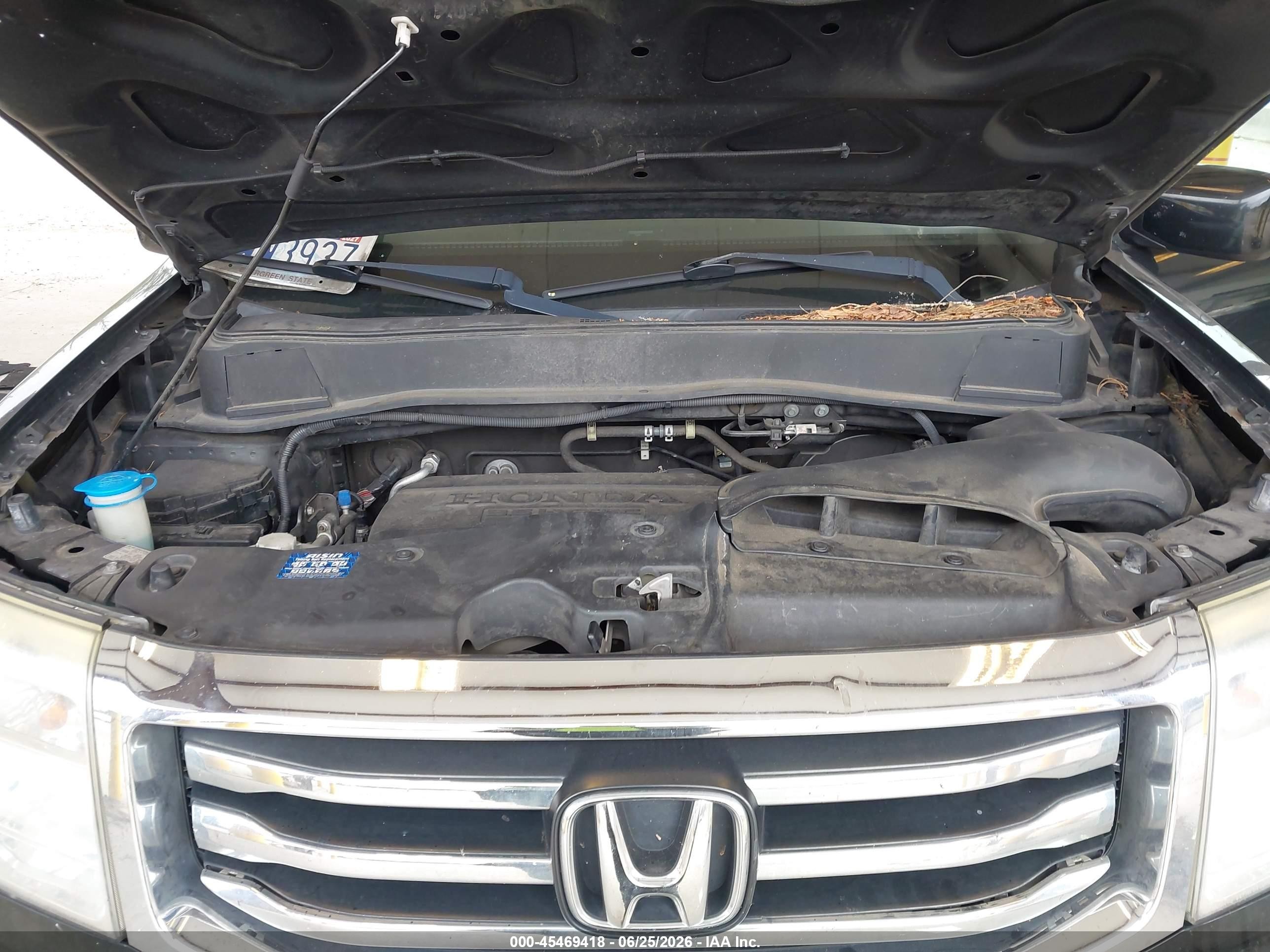 2012 Honda Pilot Ex-l Серый vin: 5FNYF4H77CB075343