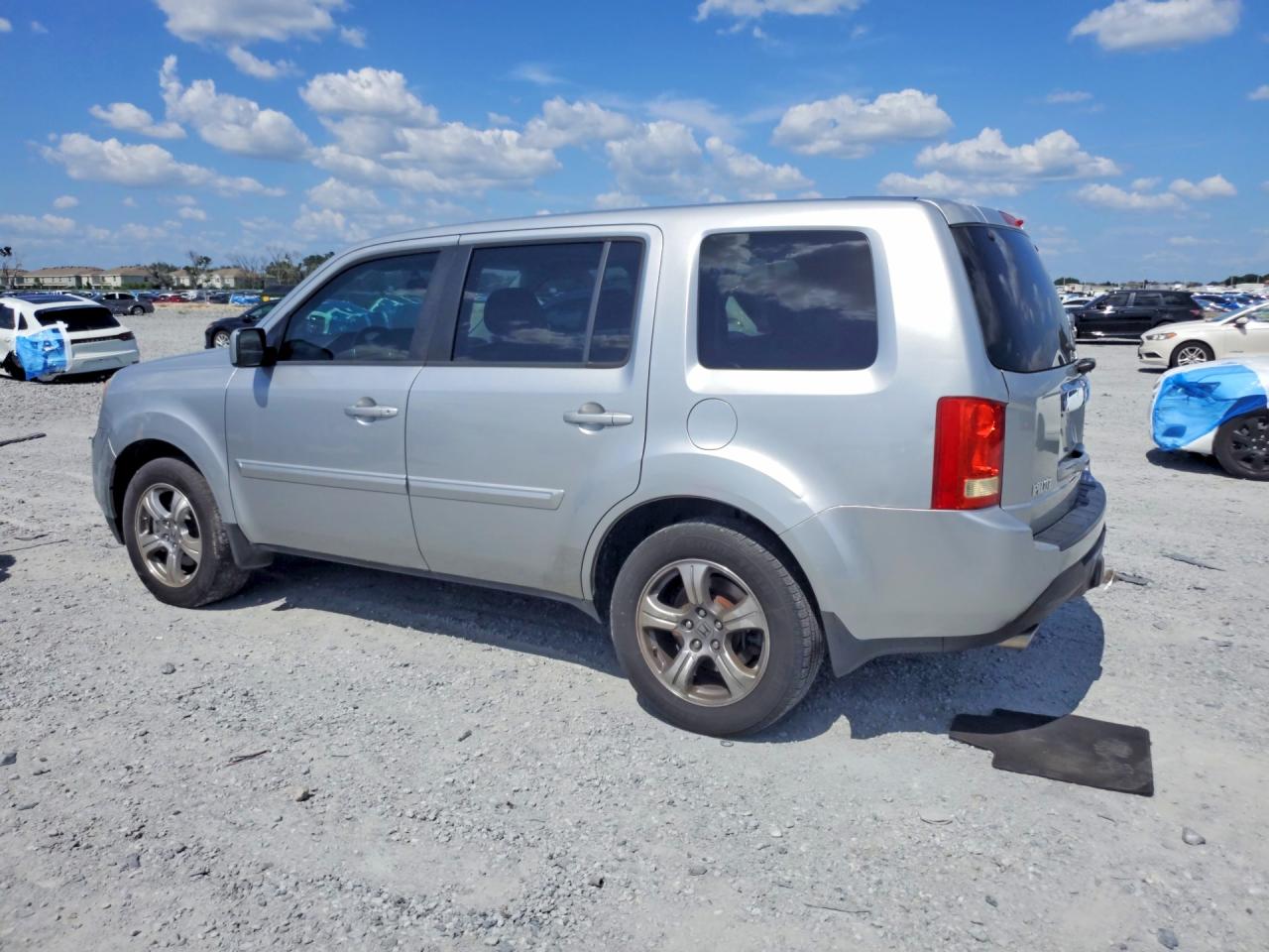 2013 Honda Pilot Exln Silver vin: 5FNYF4H77DB085629