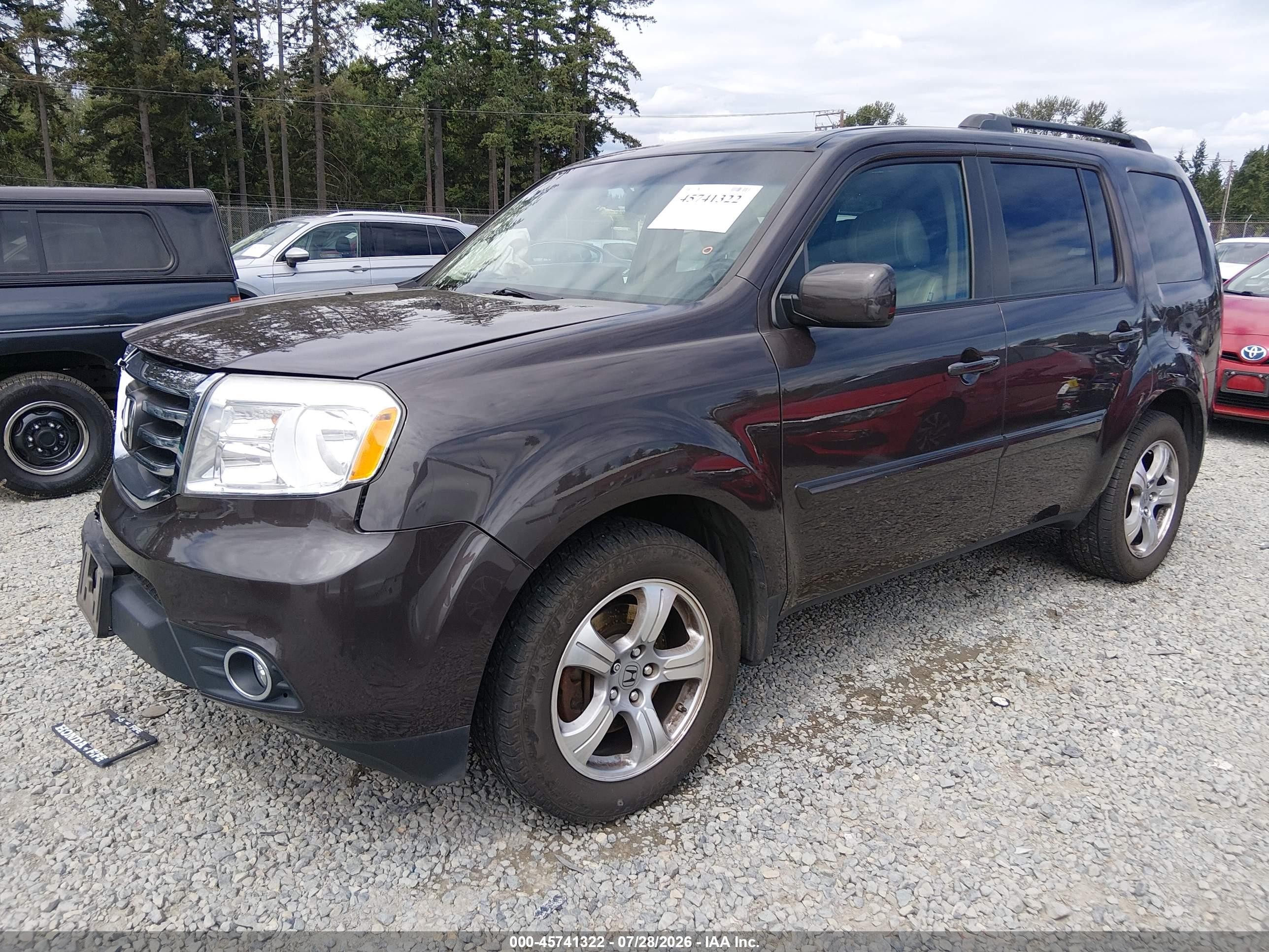 2015 Honda Pilot Ex-l Gray vin: 5FNYF4H77FB049233