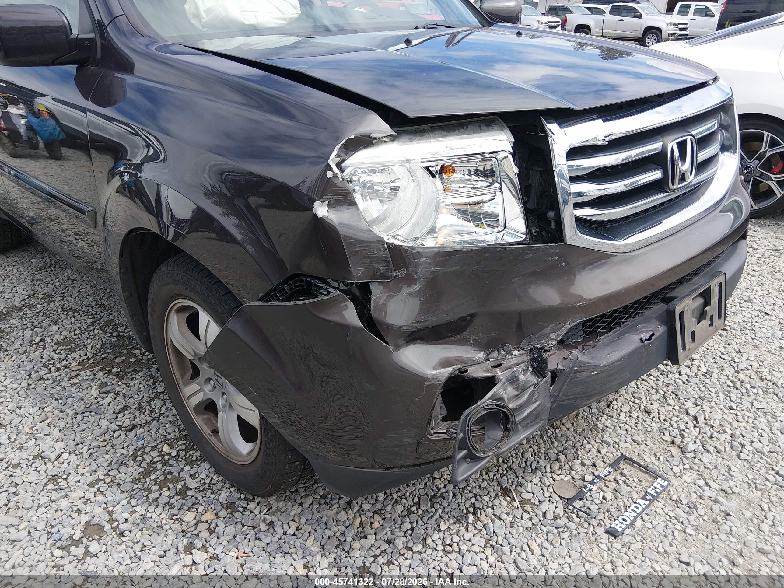 2015 Honda Pilot Ex-l Gray vin: 5FNYF4H77FB049233