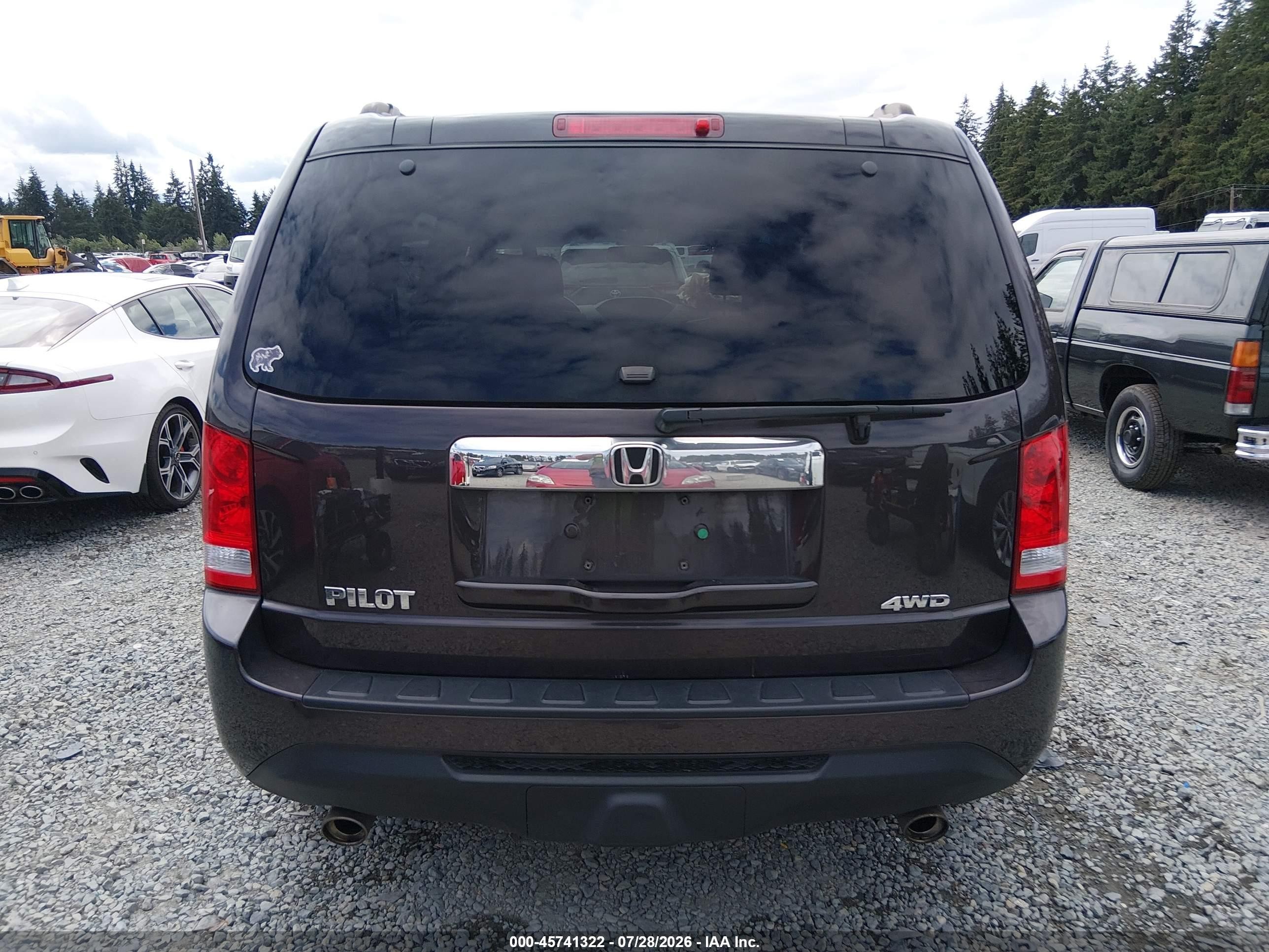 2015 Honda Pilot Ex-l Gray vin: 5FNYF4H77FB049233
