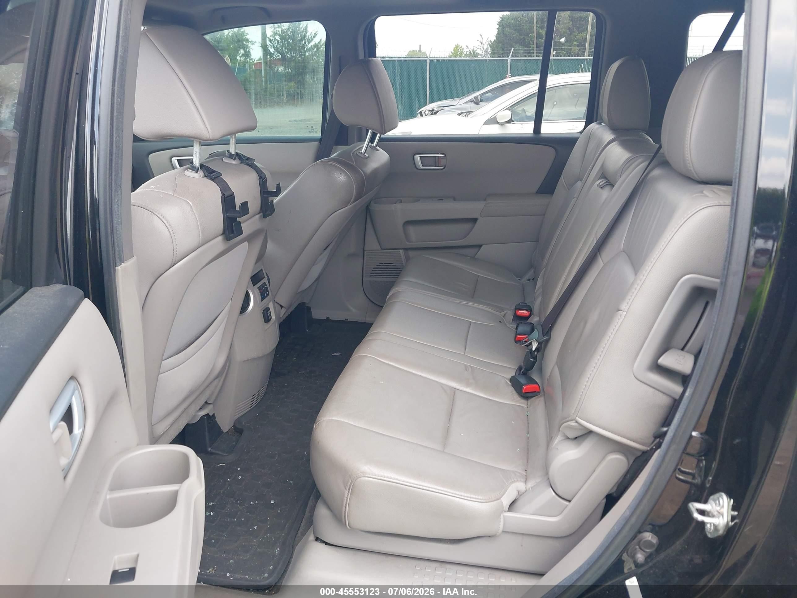 2013 Honda Pilot Ex-l Black vin: 5FNYF4H78DB018277