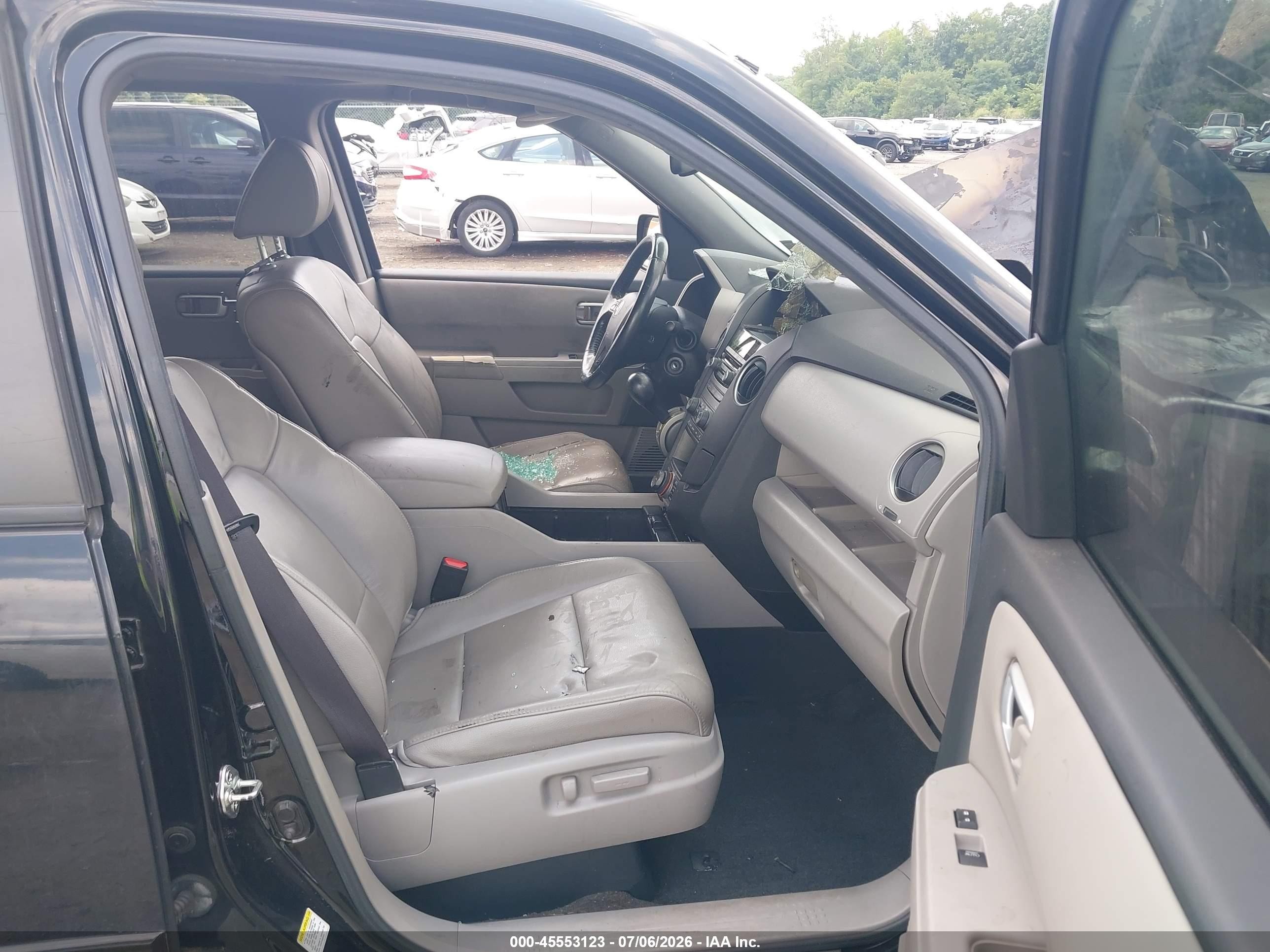 2013 Honda Pilot Ex-l Black vin: 5FNYF4H78DB018277