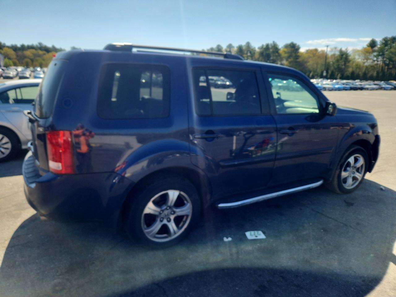 2013 Honda Pilot Exln Blue vin: 5FNYF4H78DB040506
