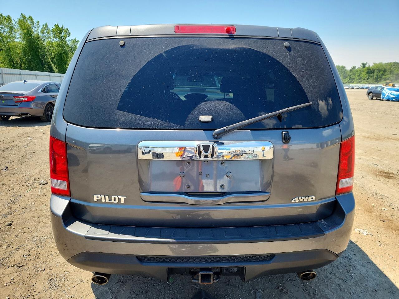 2013 Honda Pilot Exln Gray vin: 5FNYF4H78DB041588