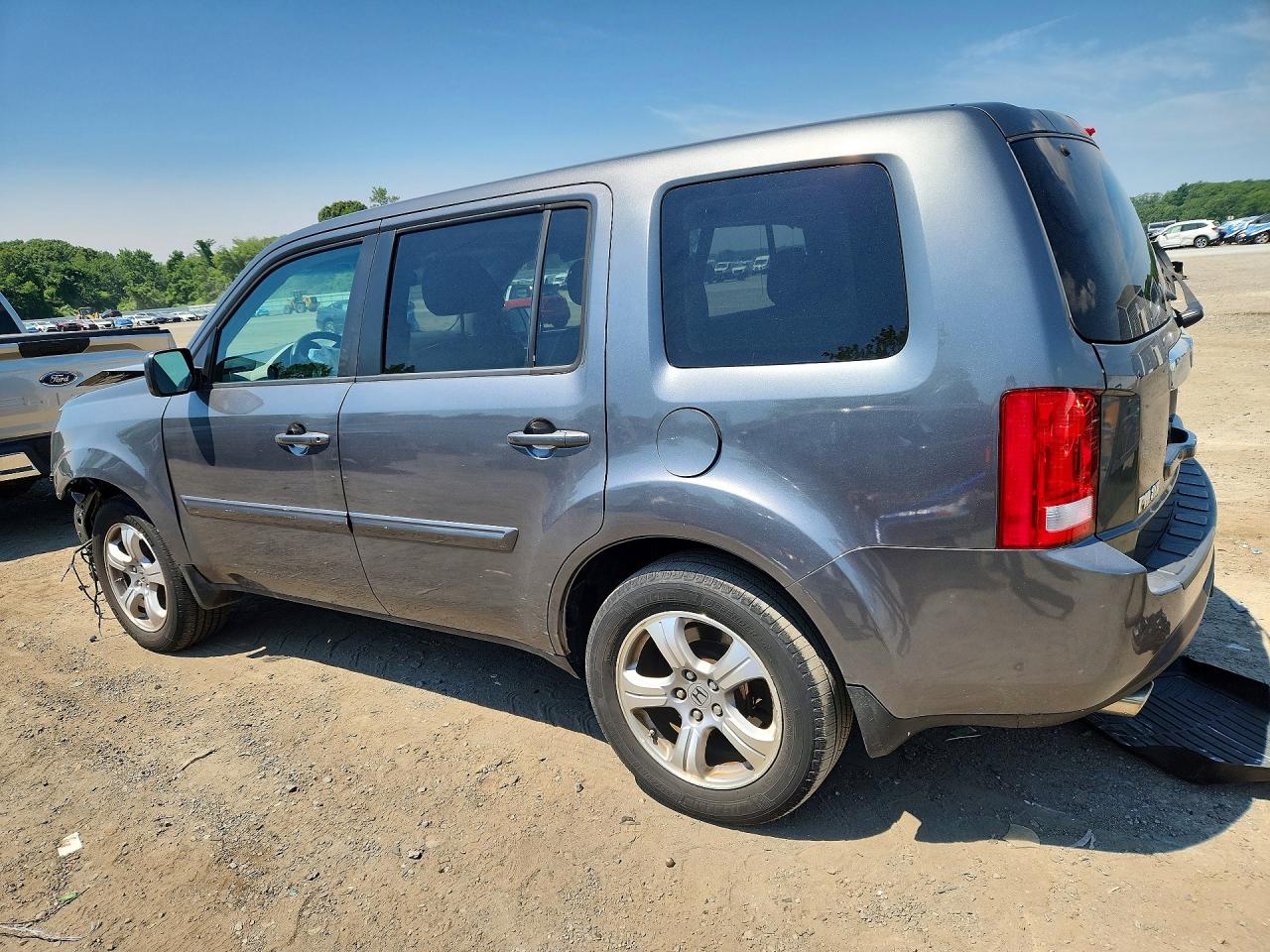 2013 Honda Pilot Exln Gray vin: 5FNYF4H78DB041588