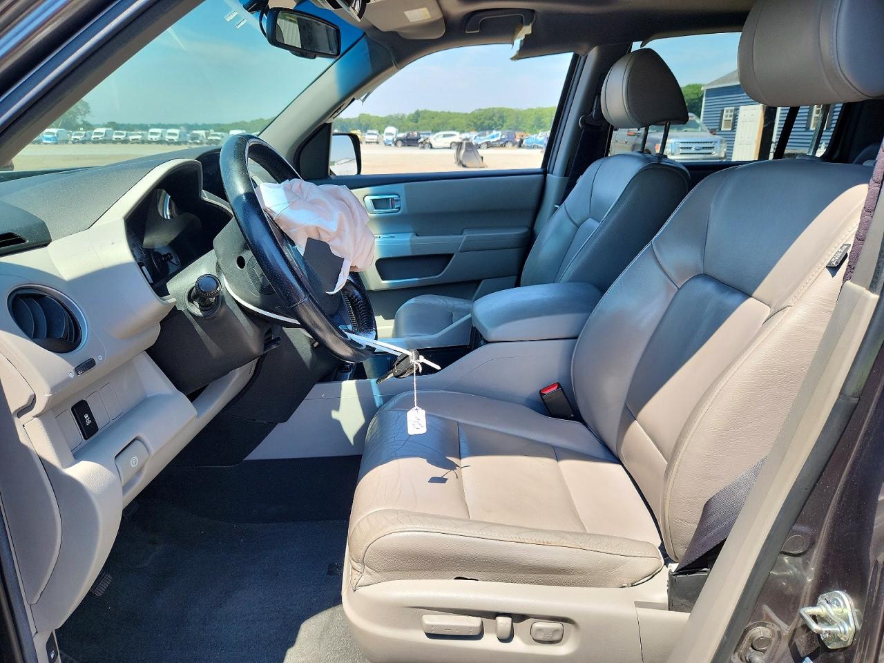 2013 Honda Pilot Exln Gray vin: 5FNYF4H78DB041588