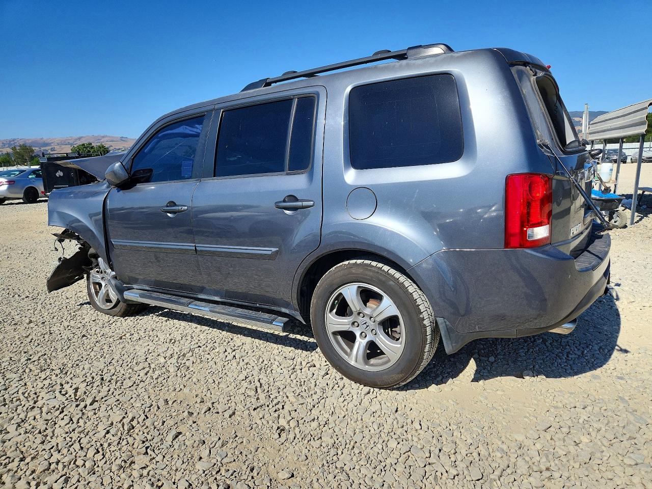 2013 Honda Pilot Exln Gray vin: 5FNYF4H78DB052610