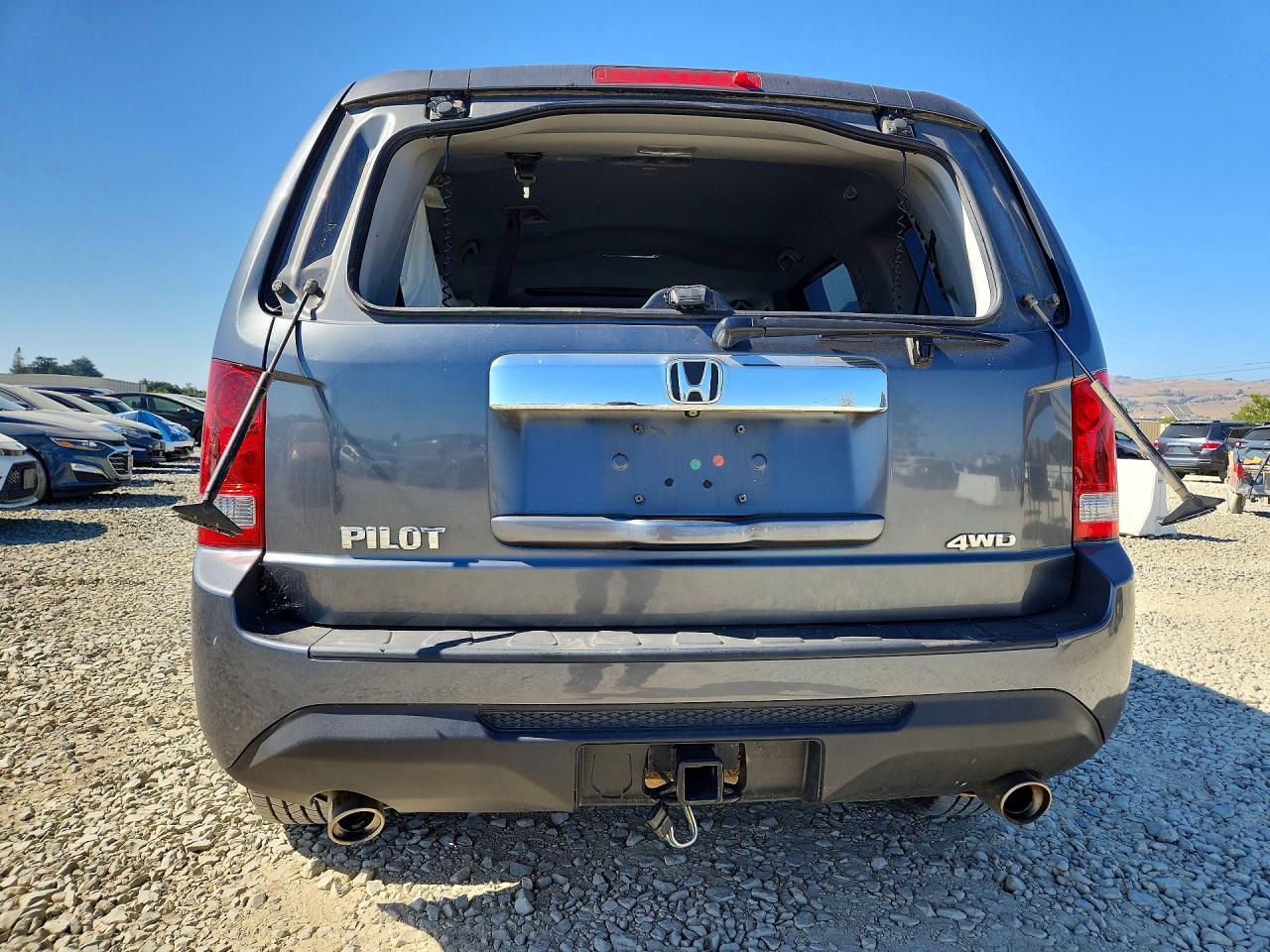 2013 Honda Pilot Exln Gray vin: 5FNYF4H78DB052610