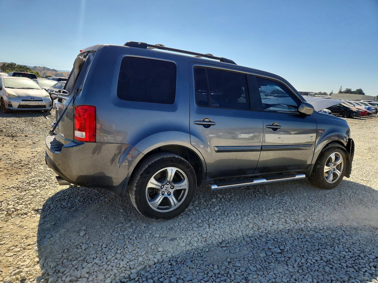 2013 Honda Pilot Exln Gray vin: 5FNYF4H78DB052610