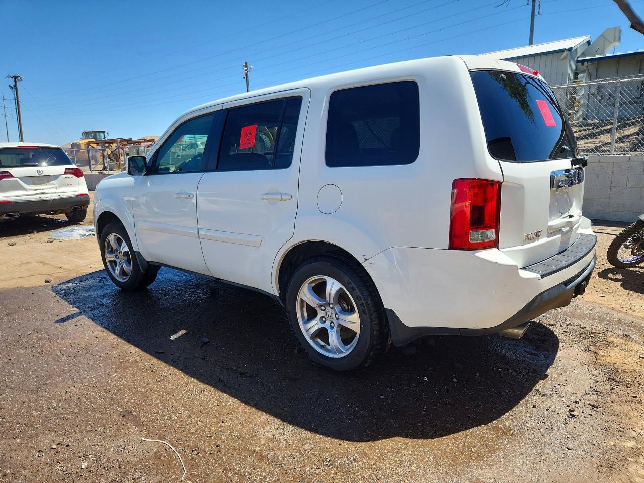 2013 Honda Pilot Exln White vin: 5FNYF4H78DB057693