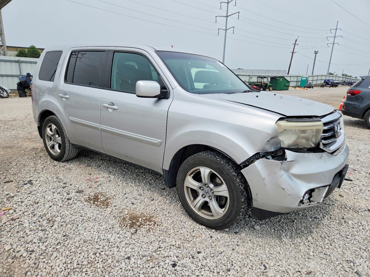2013 Honda Pilot Exln Silver vin: 5FNYF4H78DB069164