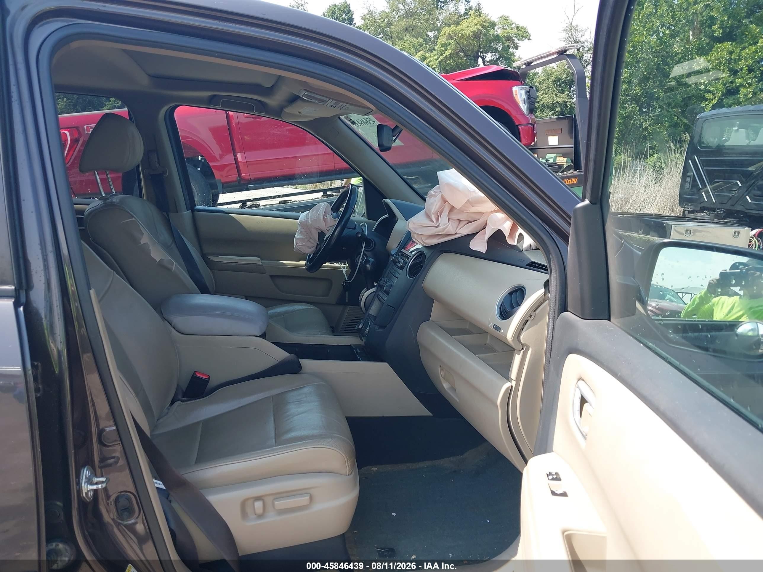 2014 Honda Pilot Ex-l Gray vin: 5FNYF4H78EB035081