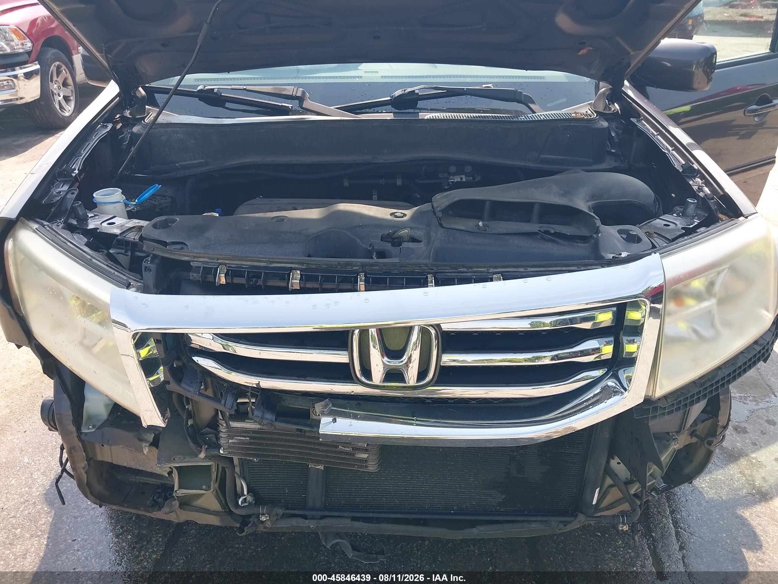 2014 Honda Pilot Ex-l Gray vin: 5FNYF4H78EB035081