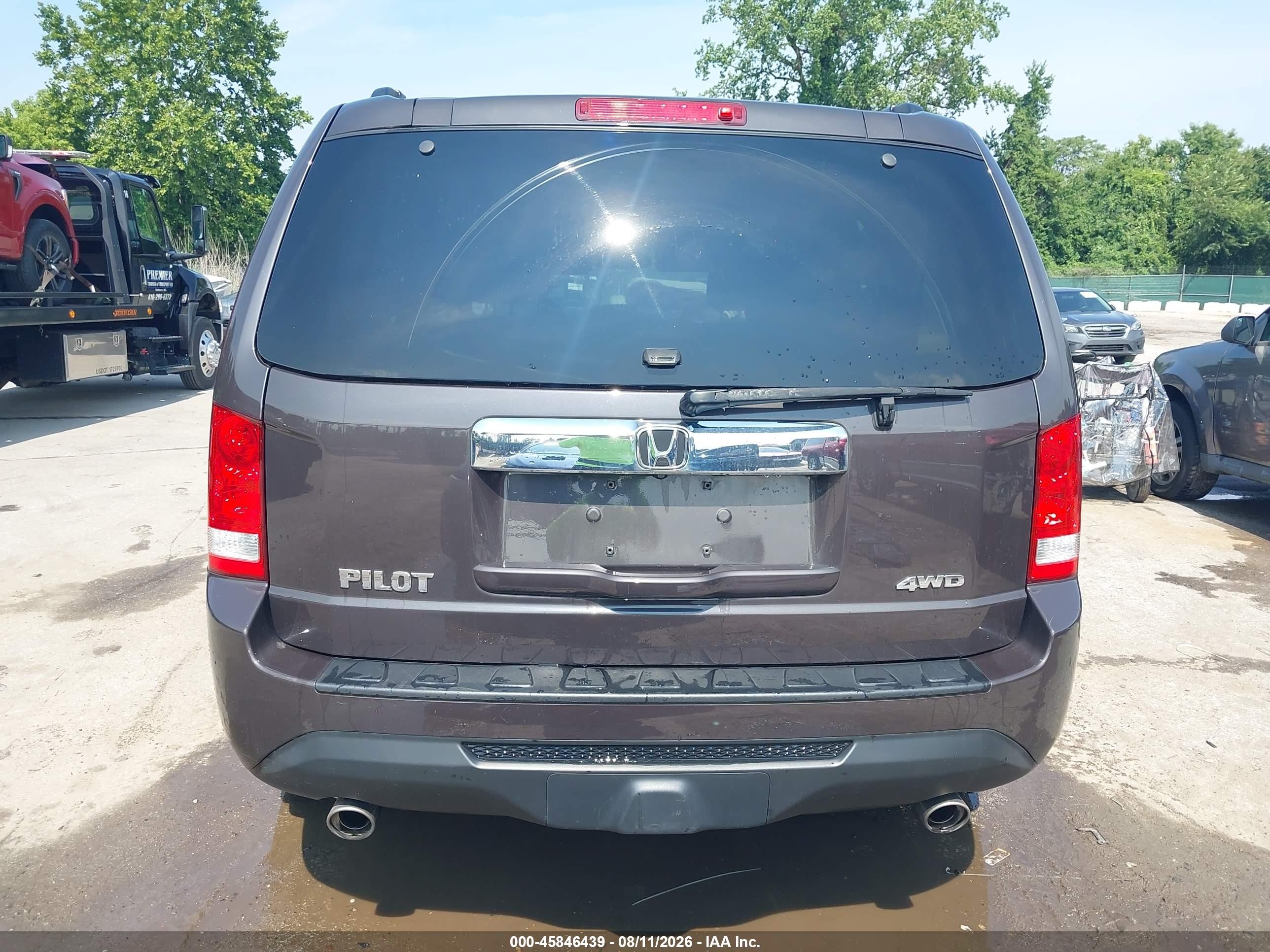 2014 Honda Pilot Ex-l Gray vin: 5FNYF4H78EB035081