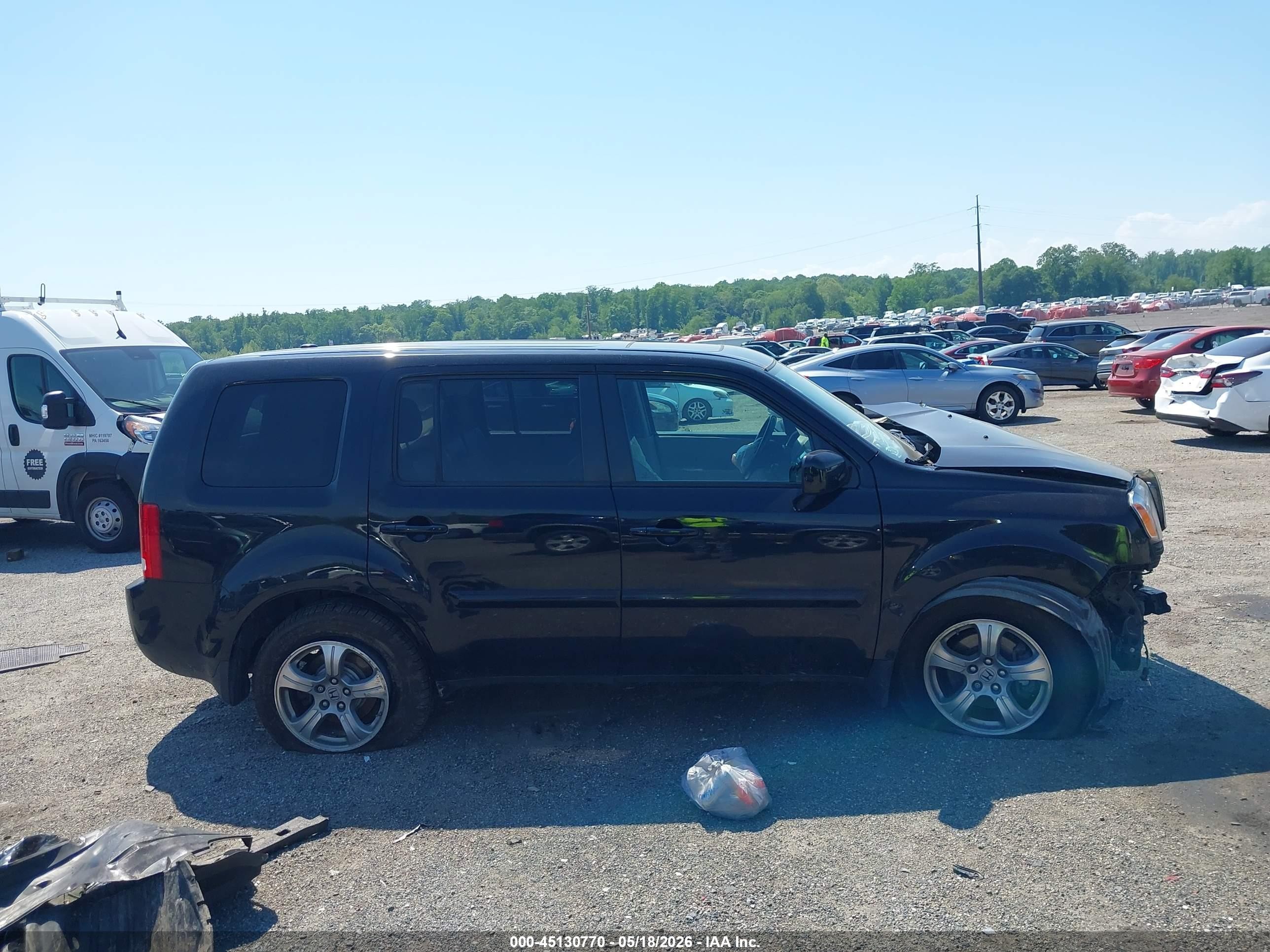 2015 Honda Pilot Ex-l Black vin: 5FNYF4H78FB027077