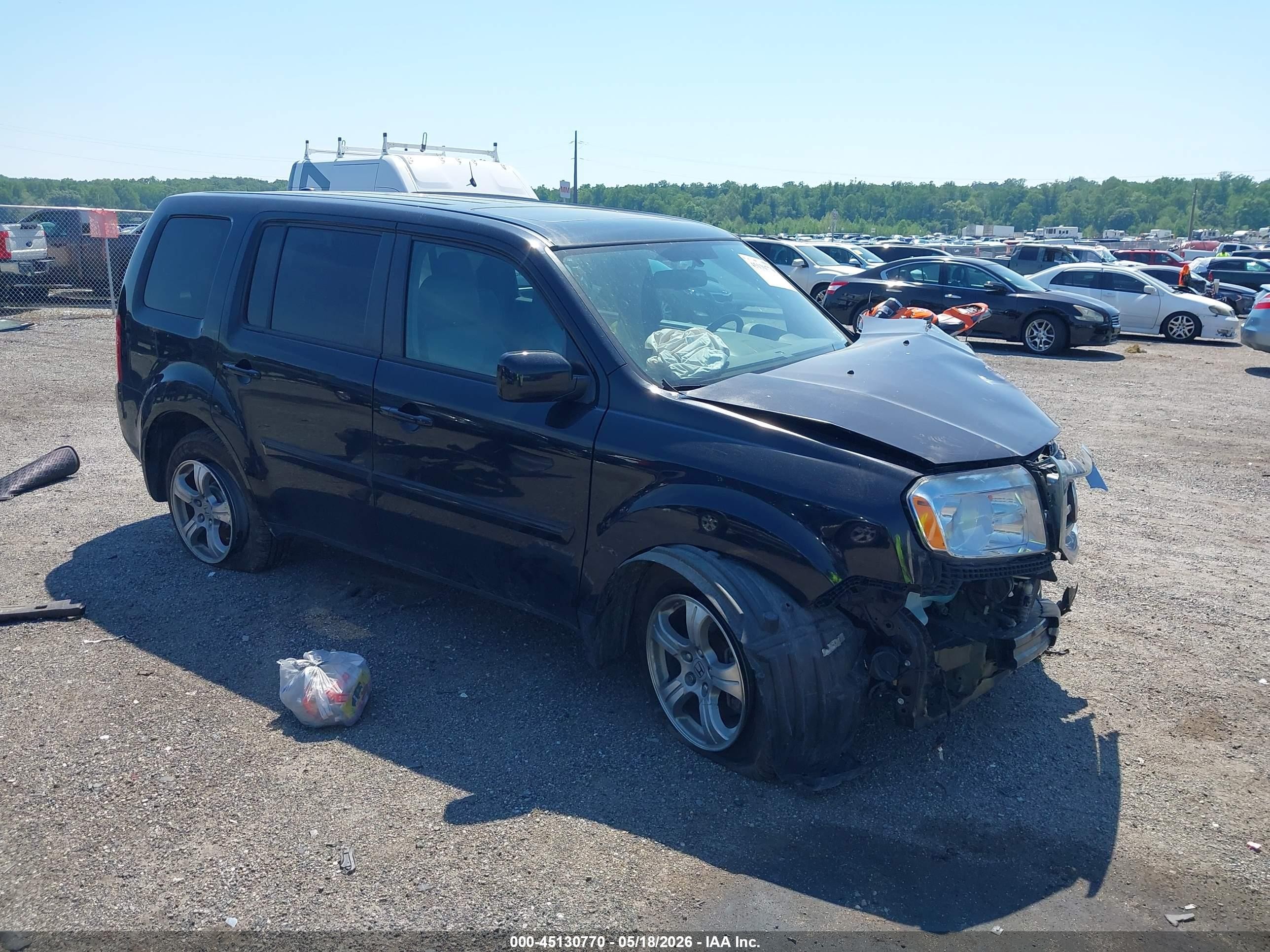 2015 Honda Pilot Ex-l Black vin: 5FNYF4H78FB027077