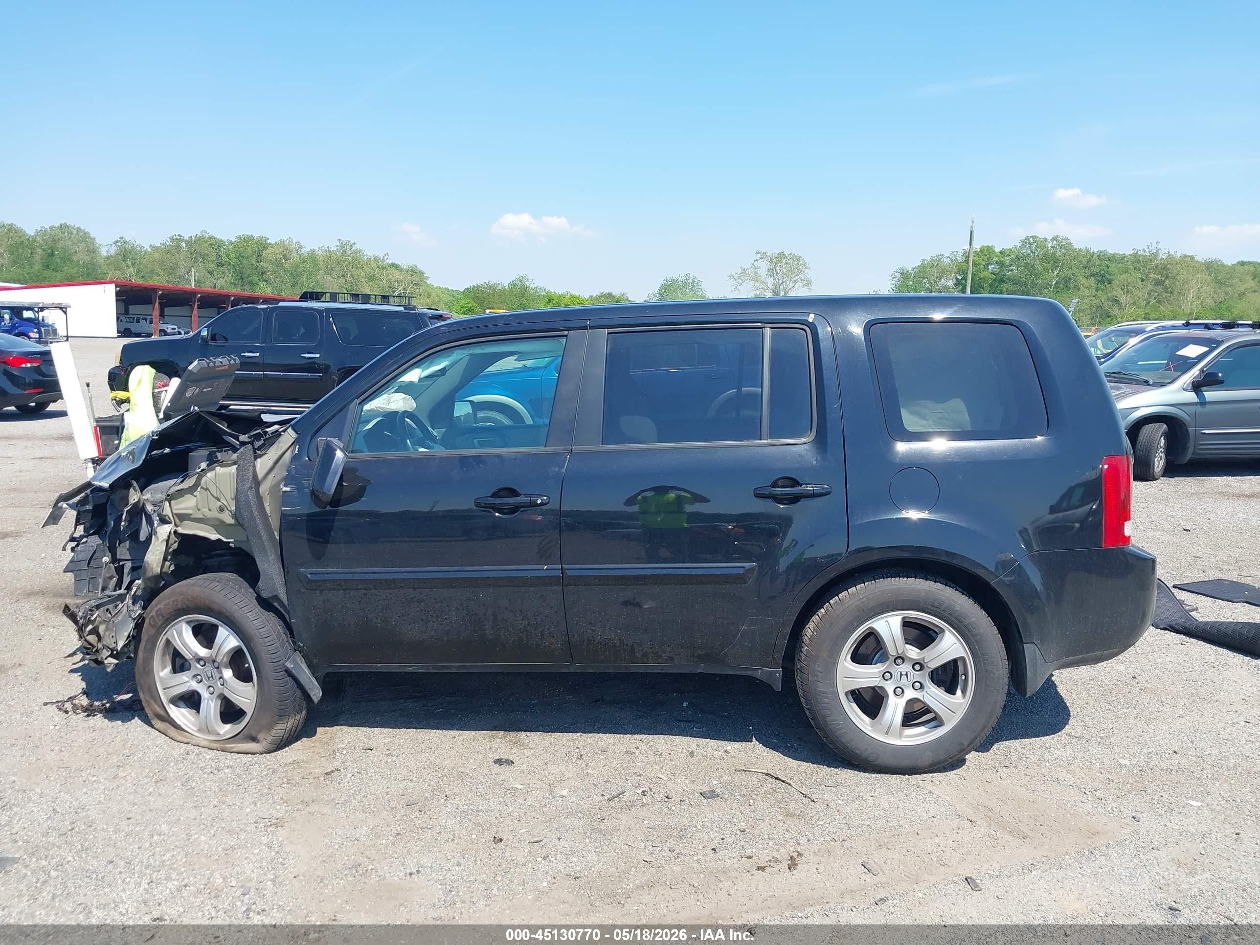 2015 Honda Pilot Ex-l Black vin: 5FNYF4H78FB027077