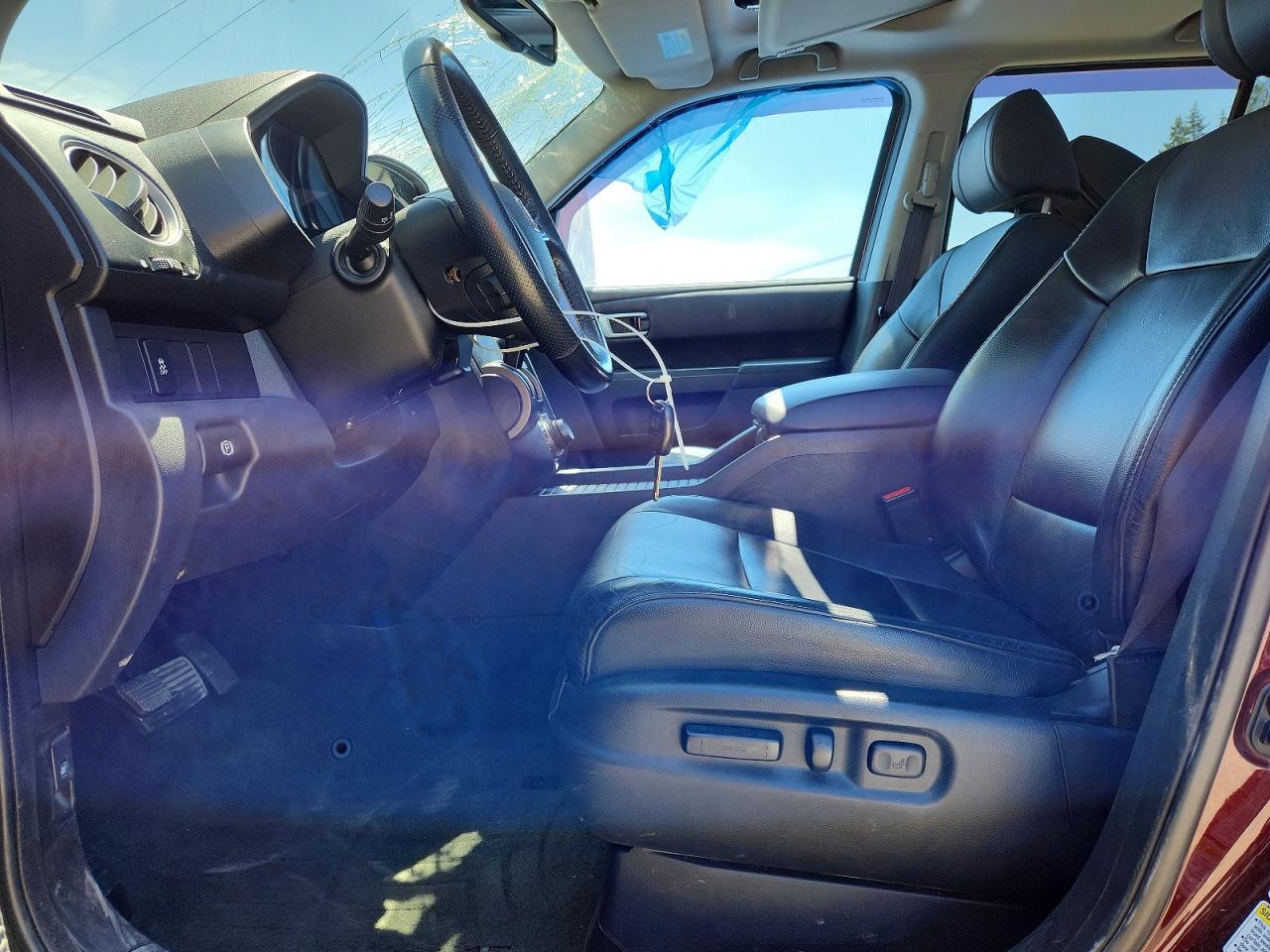 2015 Honda Pilot Exln Maroon vin: 5FNYF4H78FB043831