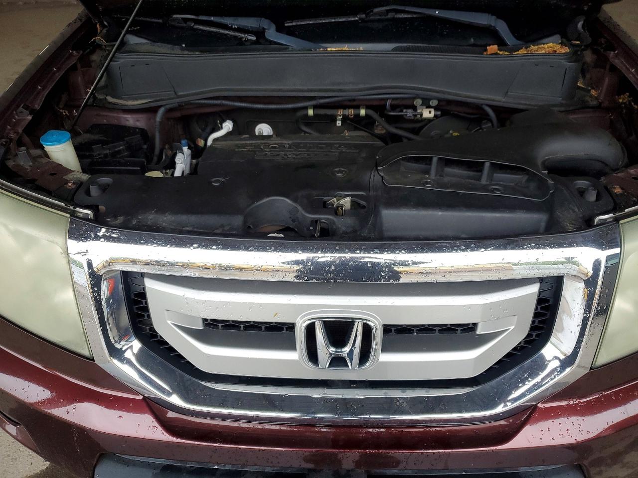 2011 Honda Pilot Exln Burgundy vin: 5FNYF4H79BB008094