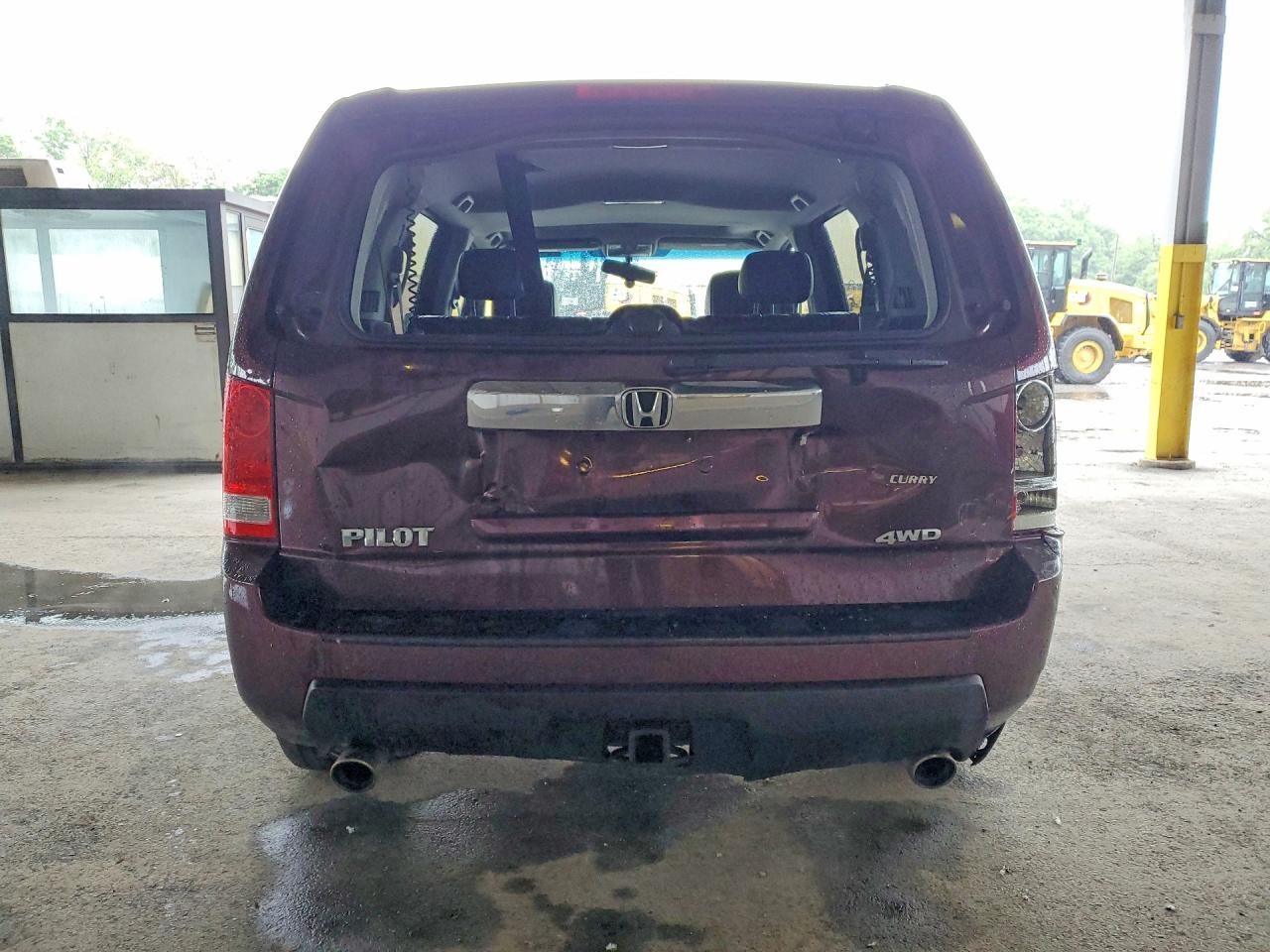 2011 Honda Pilot Exln Burgundy vin: 5FNYF4H79BB008094