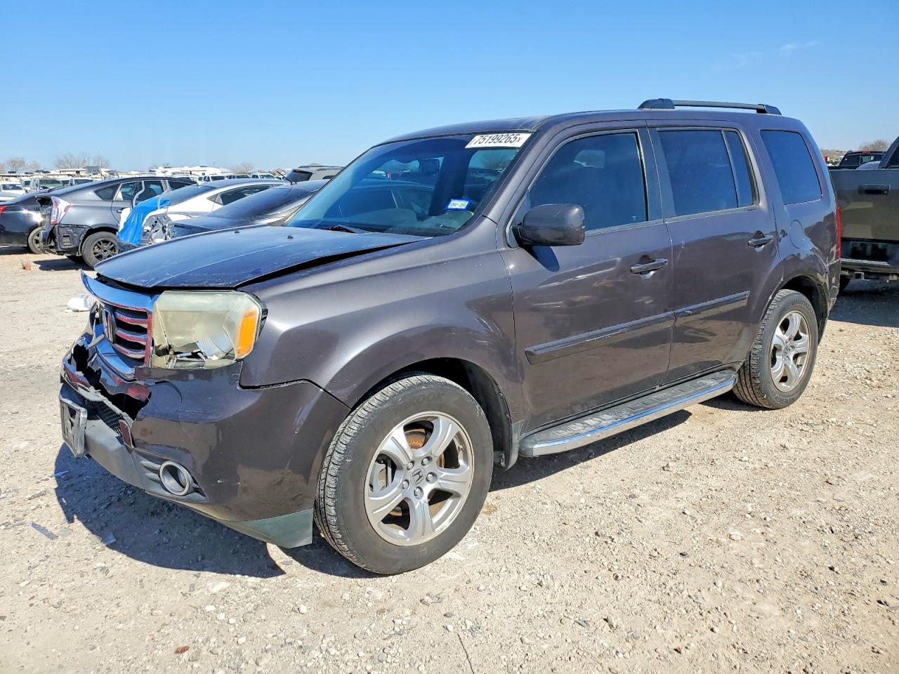 2012 Honda Pilot Exln Gray vin: 5FNYF4H79CB005682