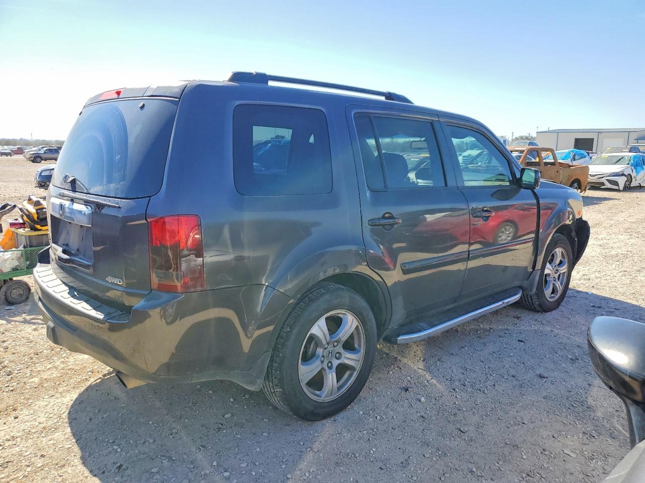 2012 Honda Pilot Exln Gray vin: 5FNYF4H79CB005682
