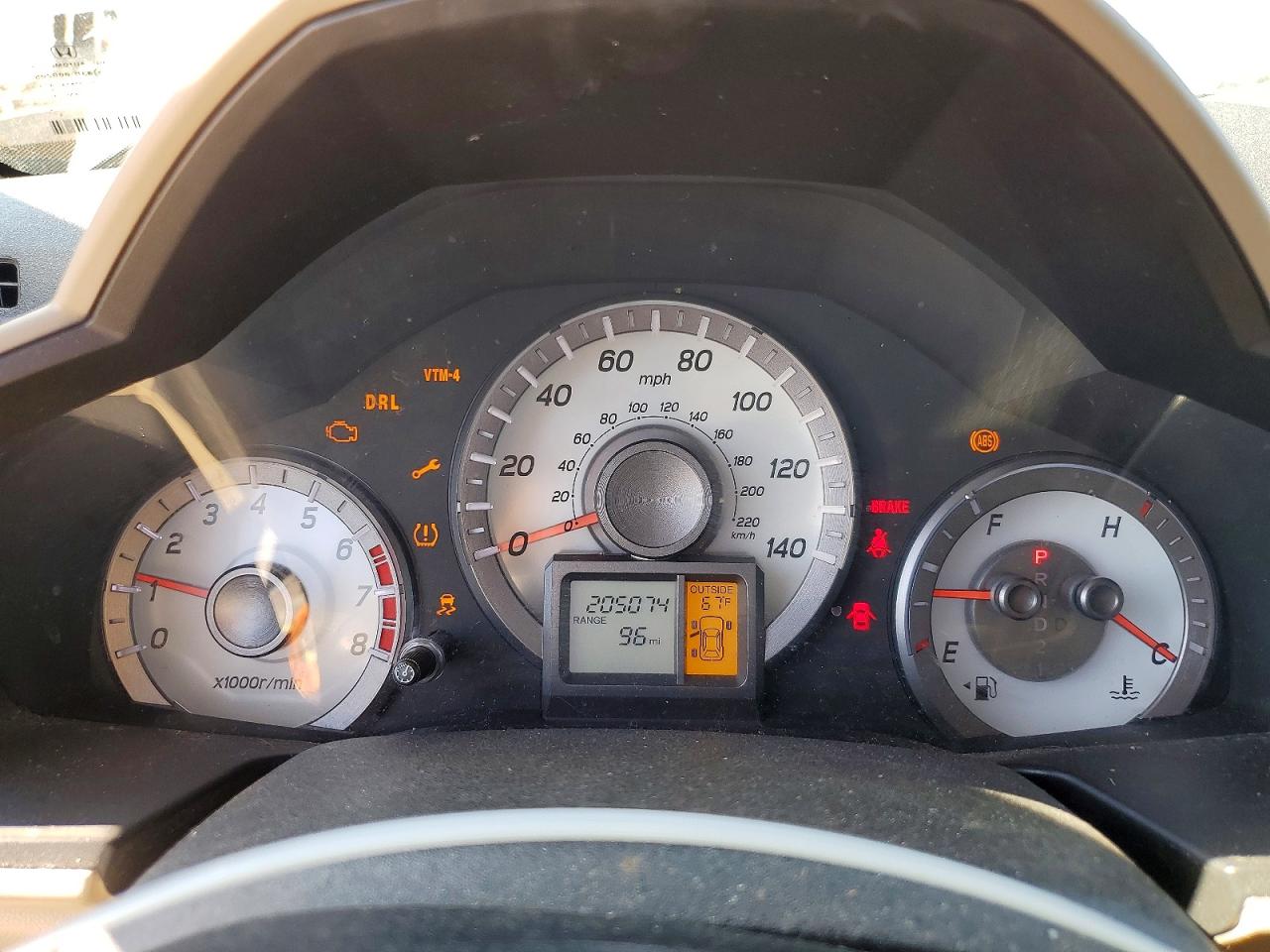 2012 Honda Pilot Exln Gray vin: 5FNYF4H79CB005682