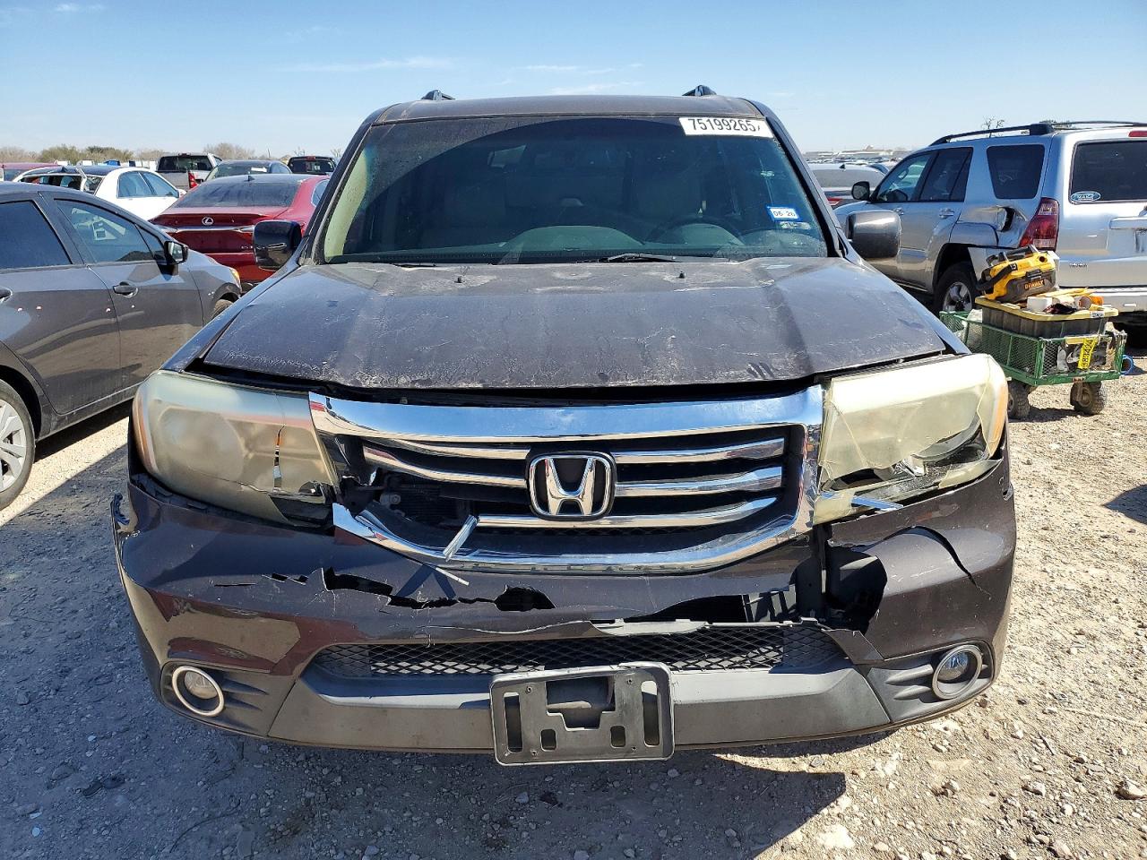 2012 Honda Pilot Exln Gray vin: 5FNYF4H79CB005682