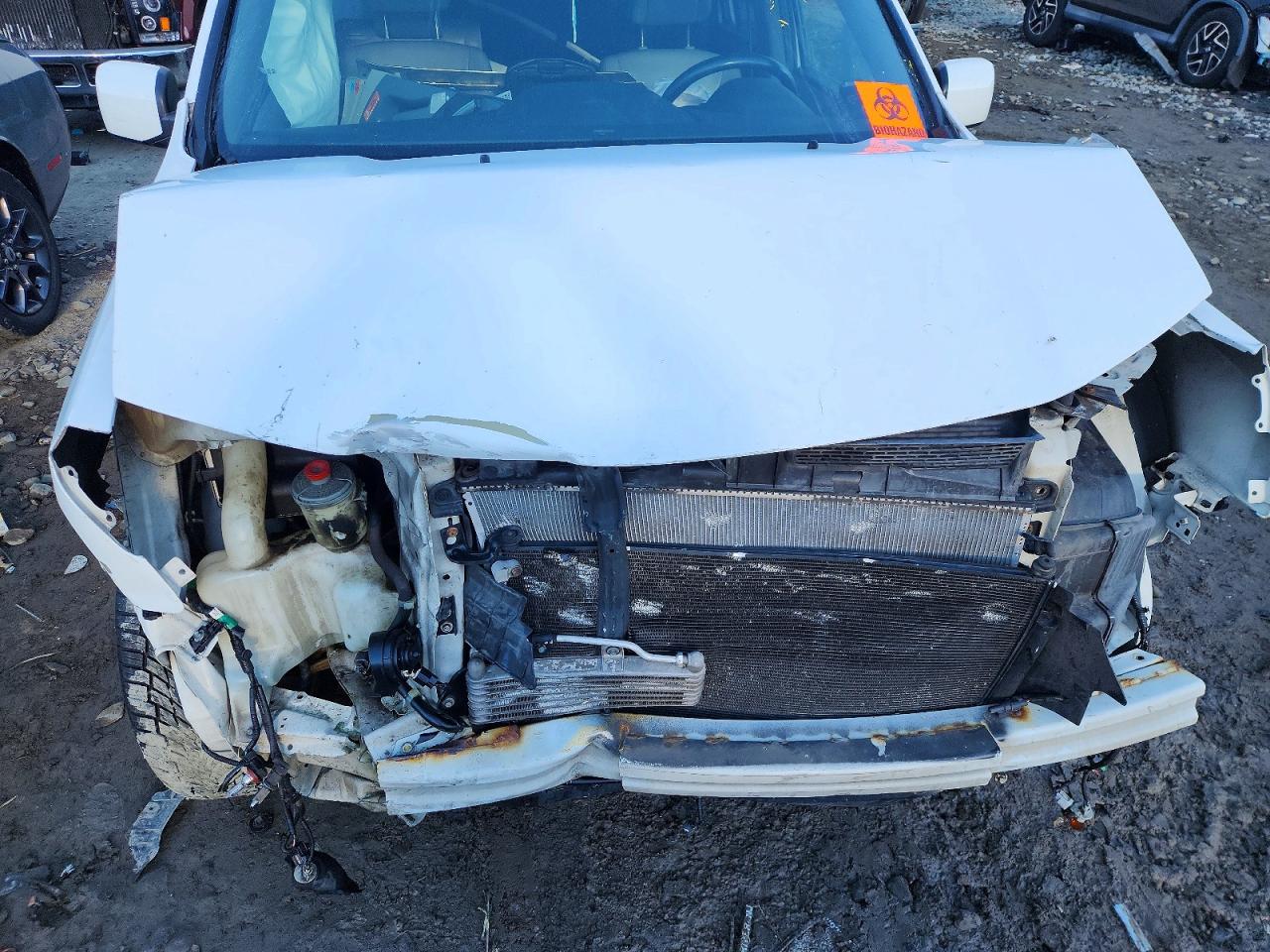 2012 Honda Pilot Exln White vin: 5FNYF4H79CB017783
