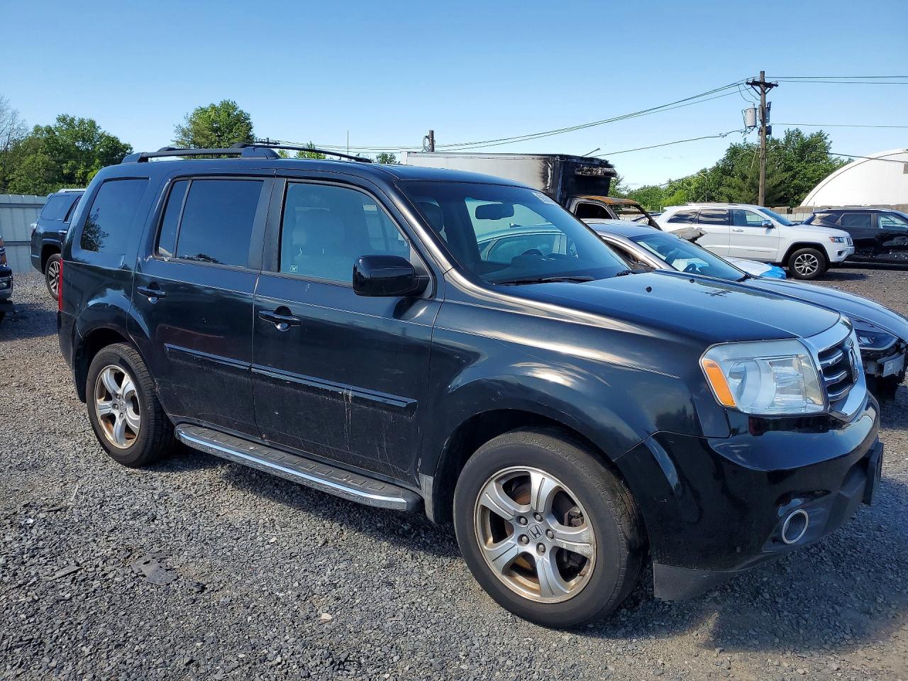 2012 Honda Pilot Exln Black vin: 5FNYF4H79CB040528