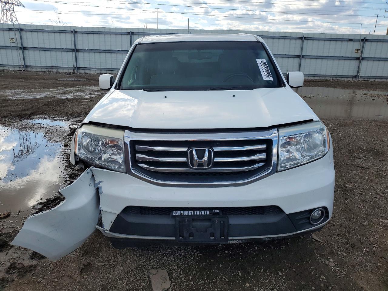 2012 Honda Pilot Exln Белый vin: 5FNYF4H79CB072489