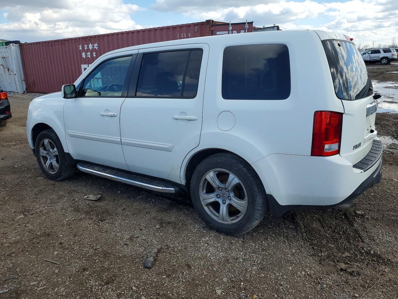 2012 Honda Pilot Exln Белый vin: 5FNYF4H79CB072489