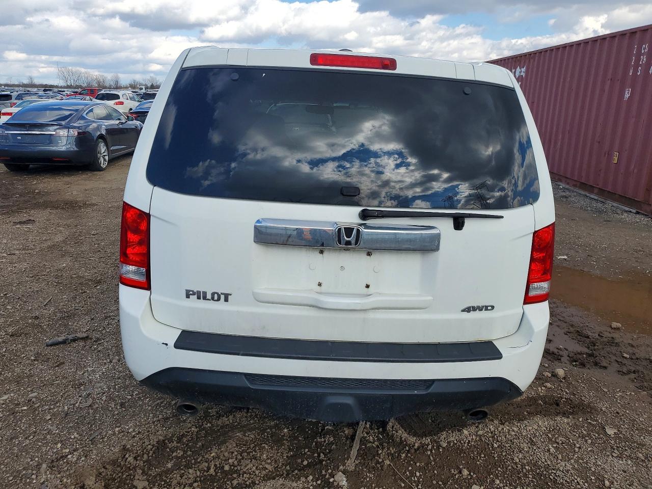 2012 Honda Pilot Exln Белый vin: 5FNYF4H79CB072489