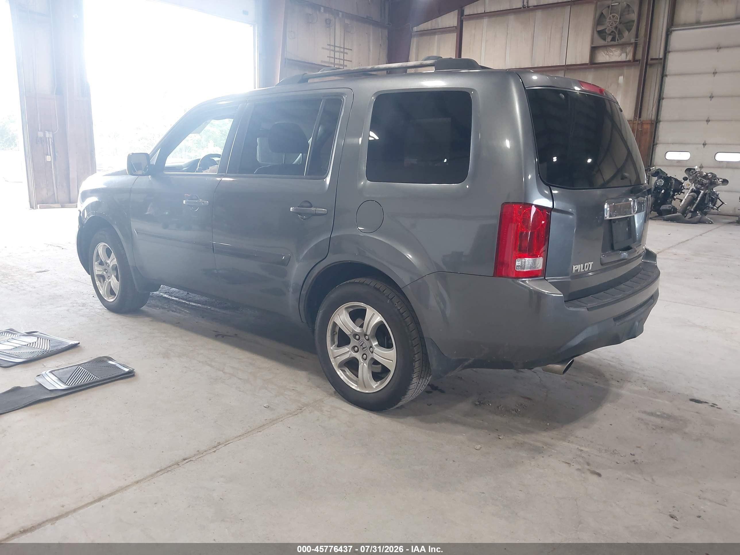 2013 Honda Pilot Ex-l Серый vin: 5FNYF4H79DB015887