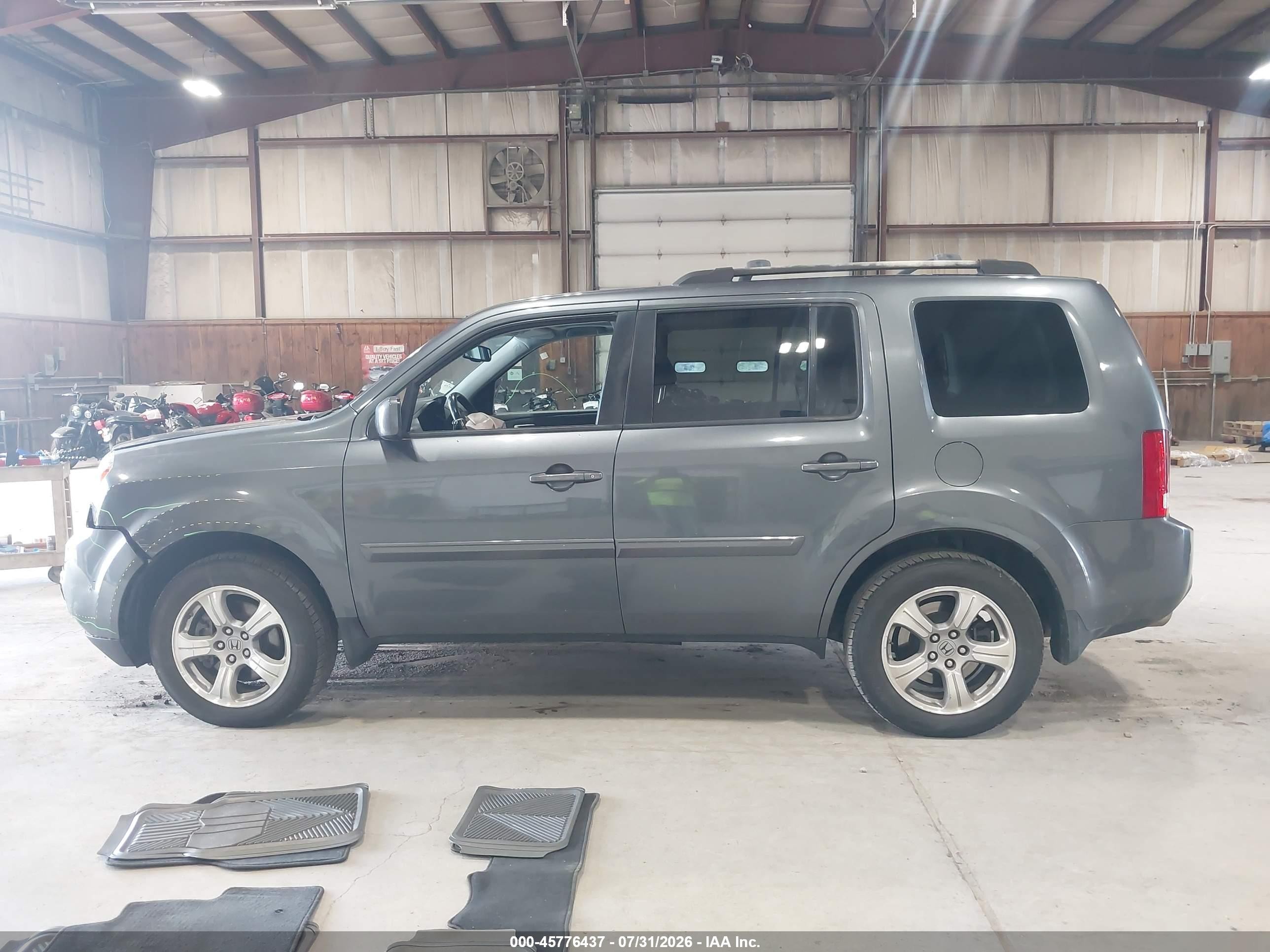 2013 Honda Pilot Ex-l Серый vin: 5FNYF4H79DB015887
