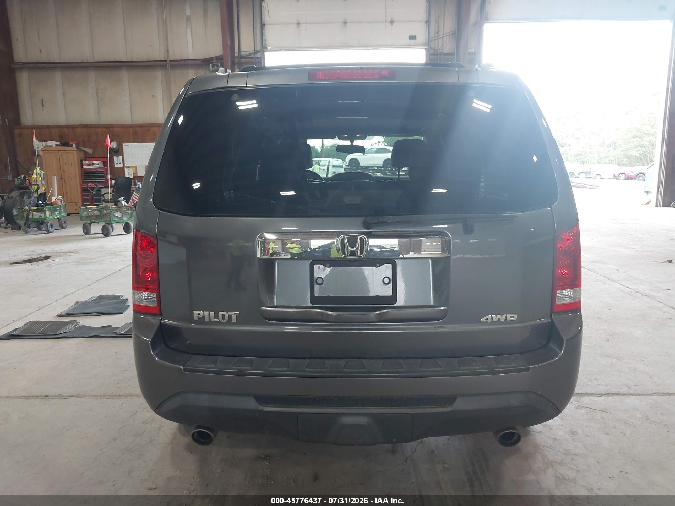 2013 Honda Pilot Ex-l Серый vin: 5FNYF4H79DB015887