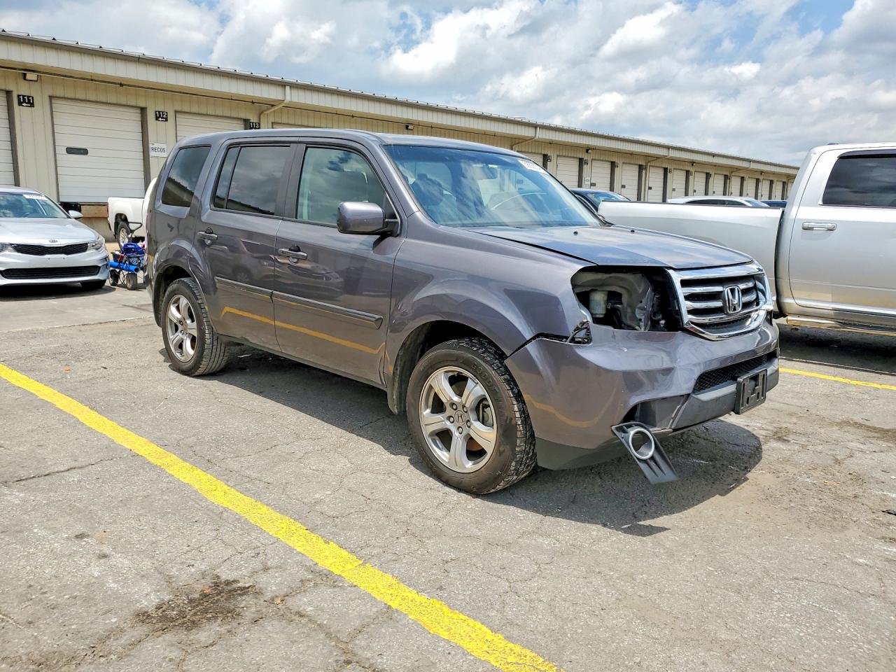 2014 Honda Pilot Exln Gray vin: 5FNYF4H79EB020461