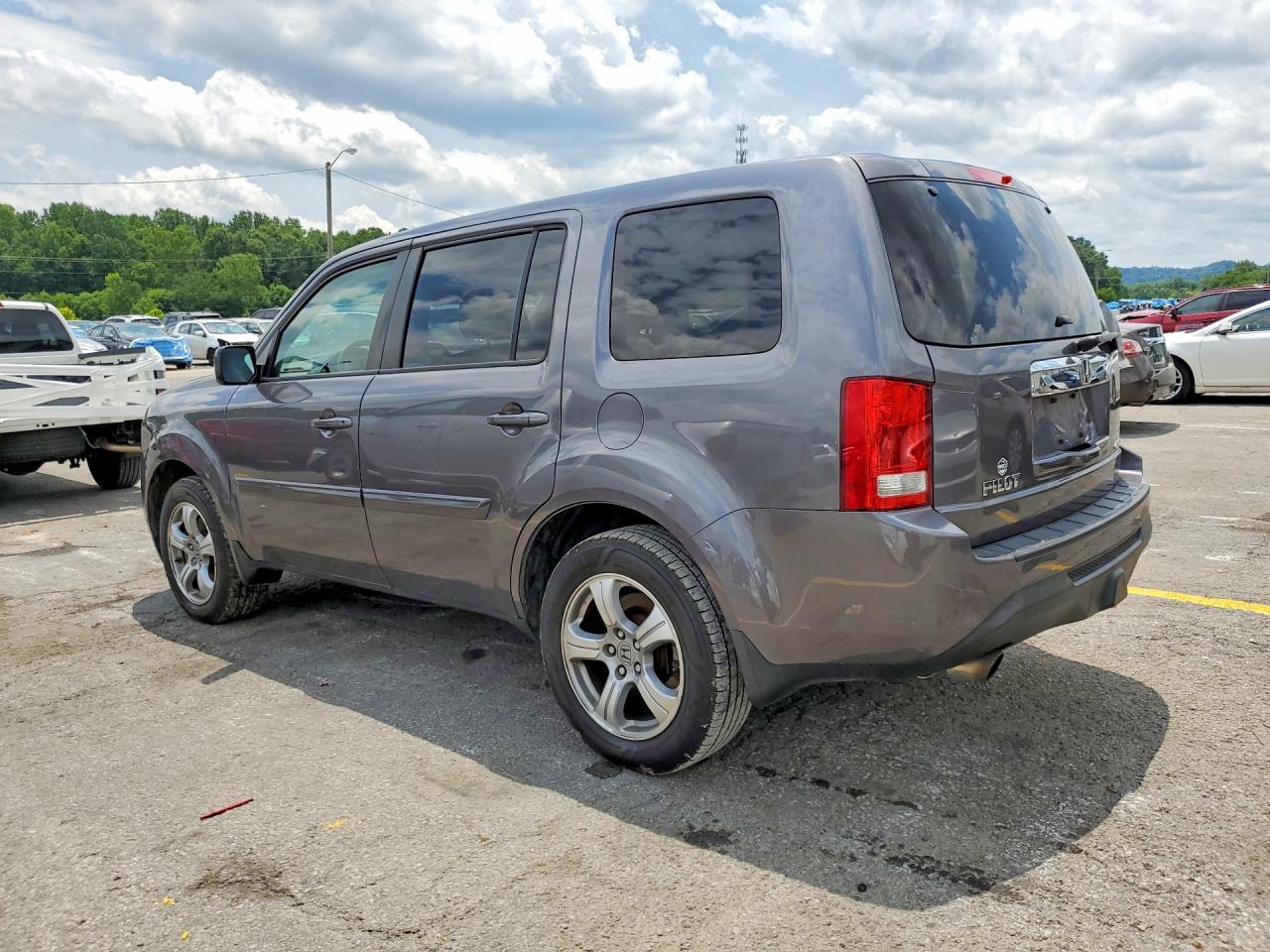 2014 Honda Pilot Exln Gray vin: 5FNYF4H79EB020461