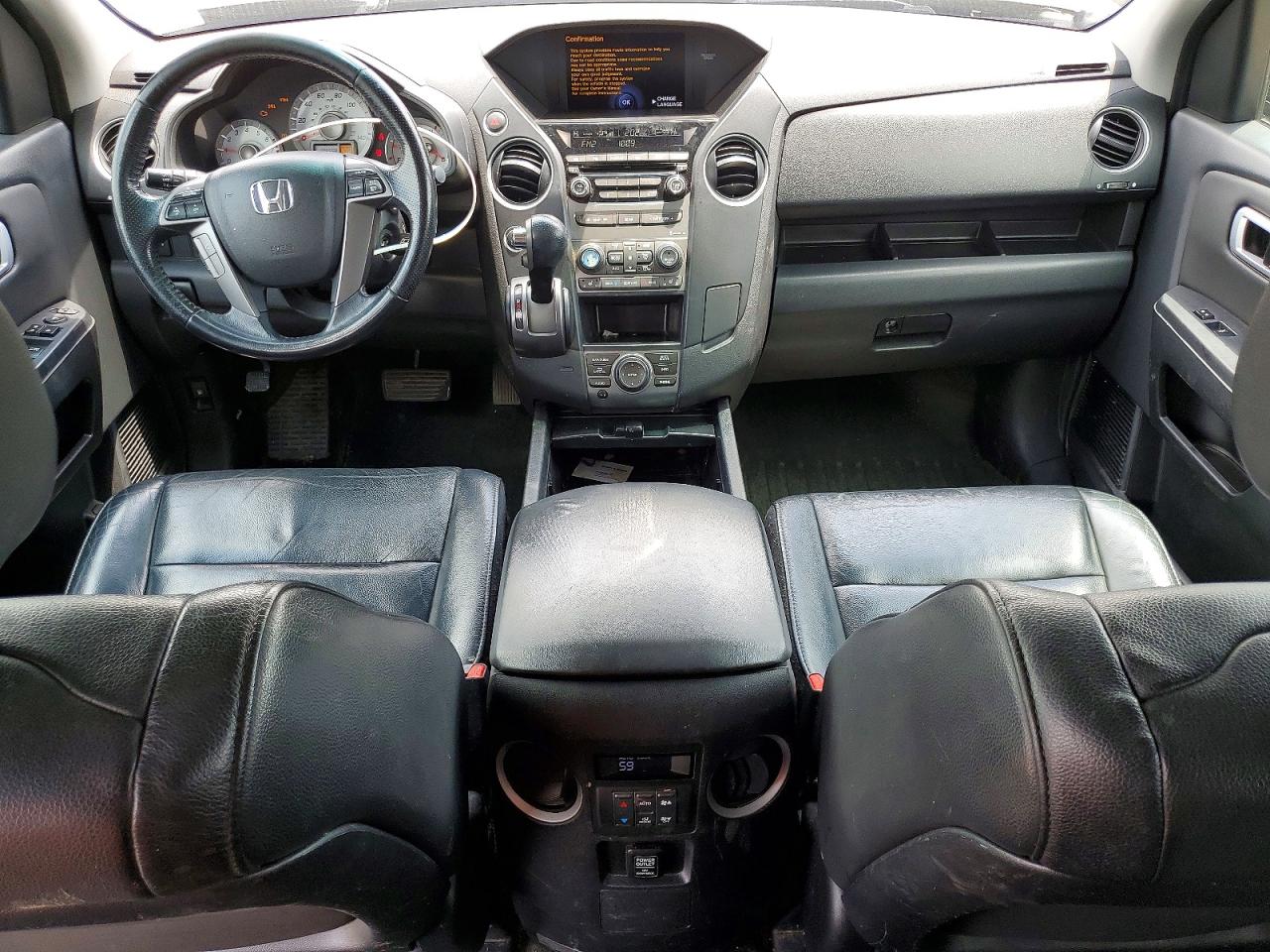 2014 Honda Pilot Exln Gray vin: 5FNYF4H79EB020461