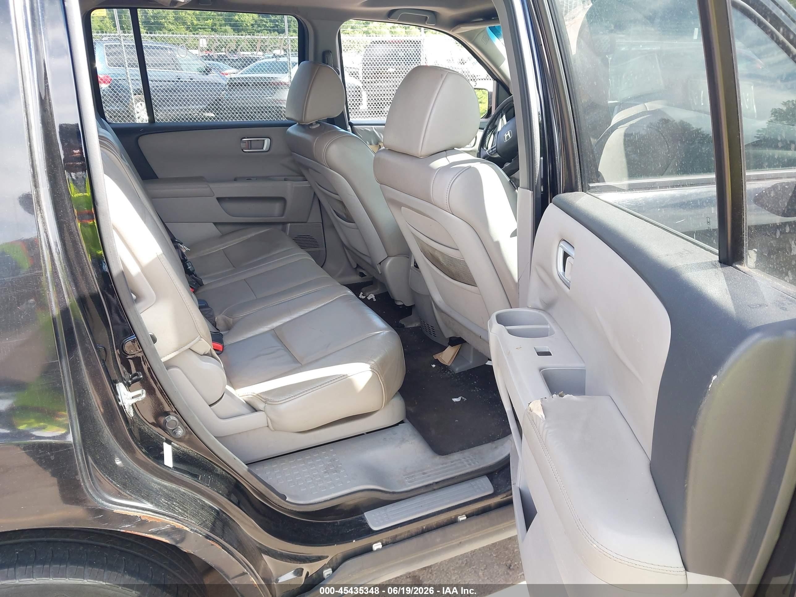2011 Honda Pilot Ex-l Black vin: 5FNYF4H7XBB029536