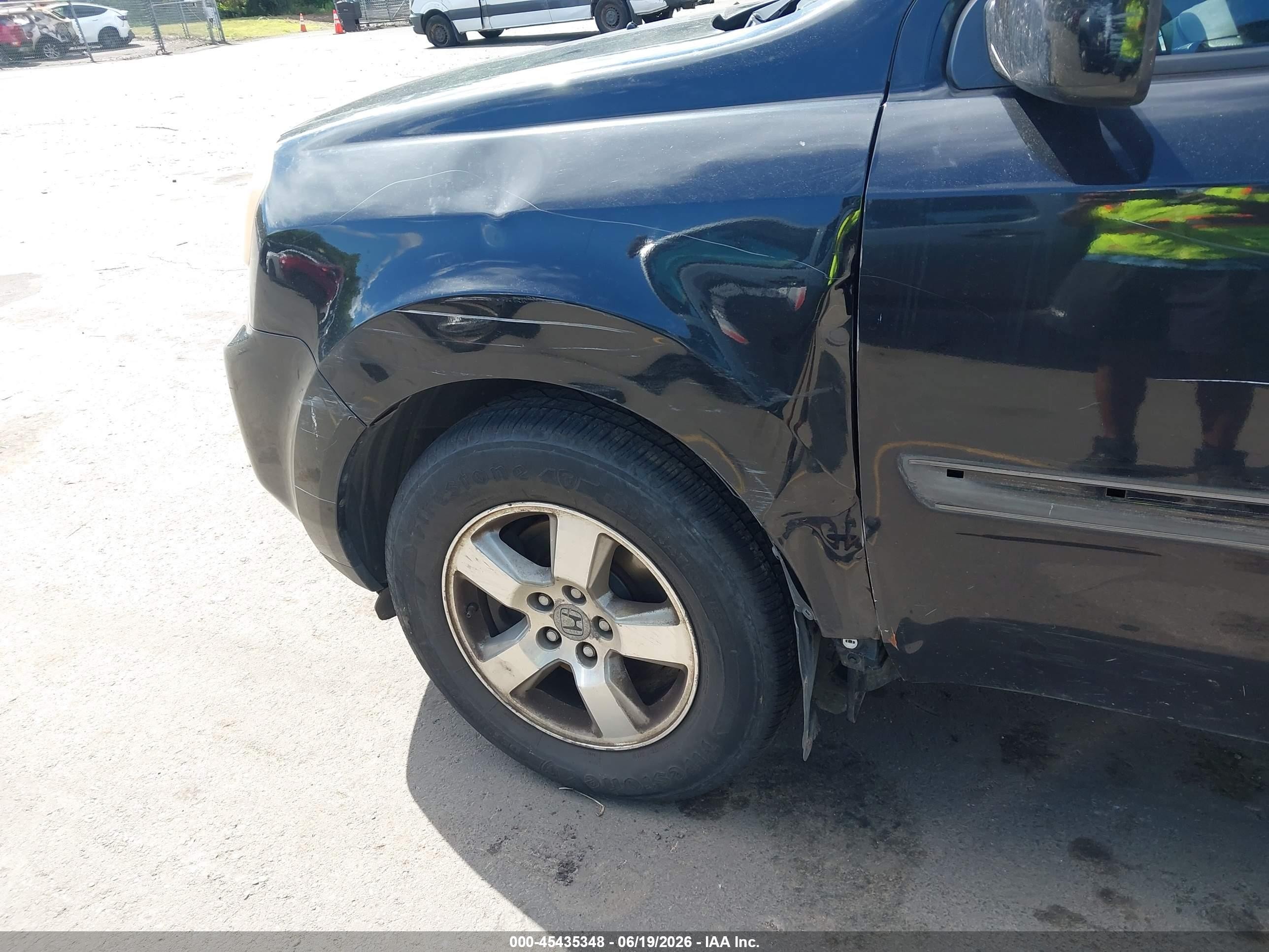 2011 Honda Pilot Ex-l Black vin: 5FNYF4H7XBB029536