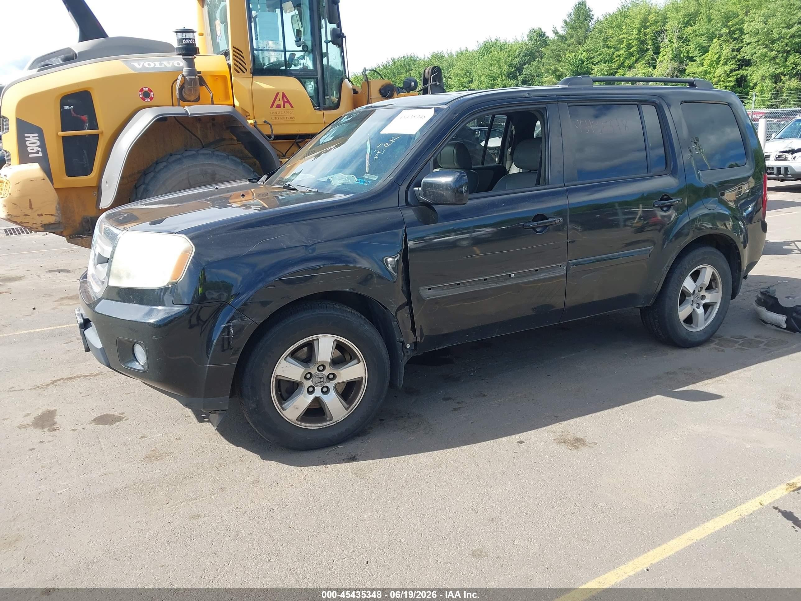 2011 Honda Pilot Ex-l Black vin: 5FNYF4H7XBB029536