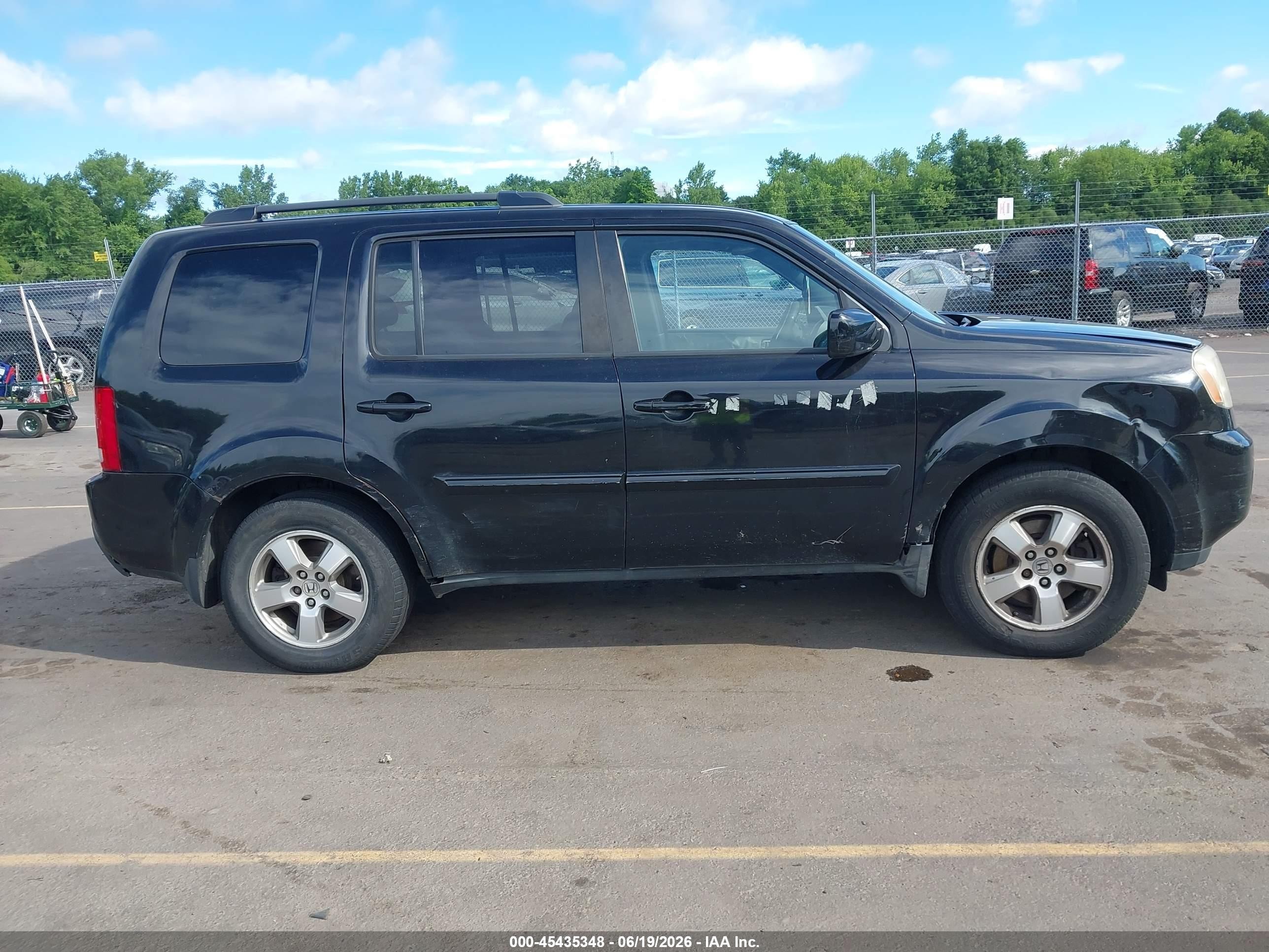 2011 Honda Pilot Ex-l Black vin: 5FNYF4H7XBB029536