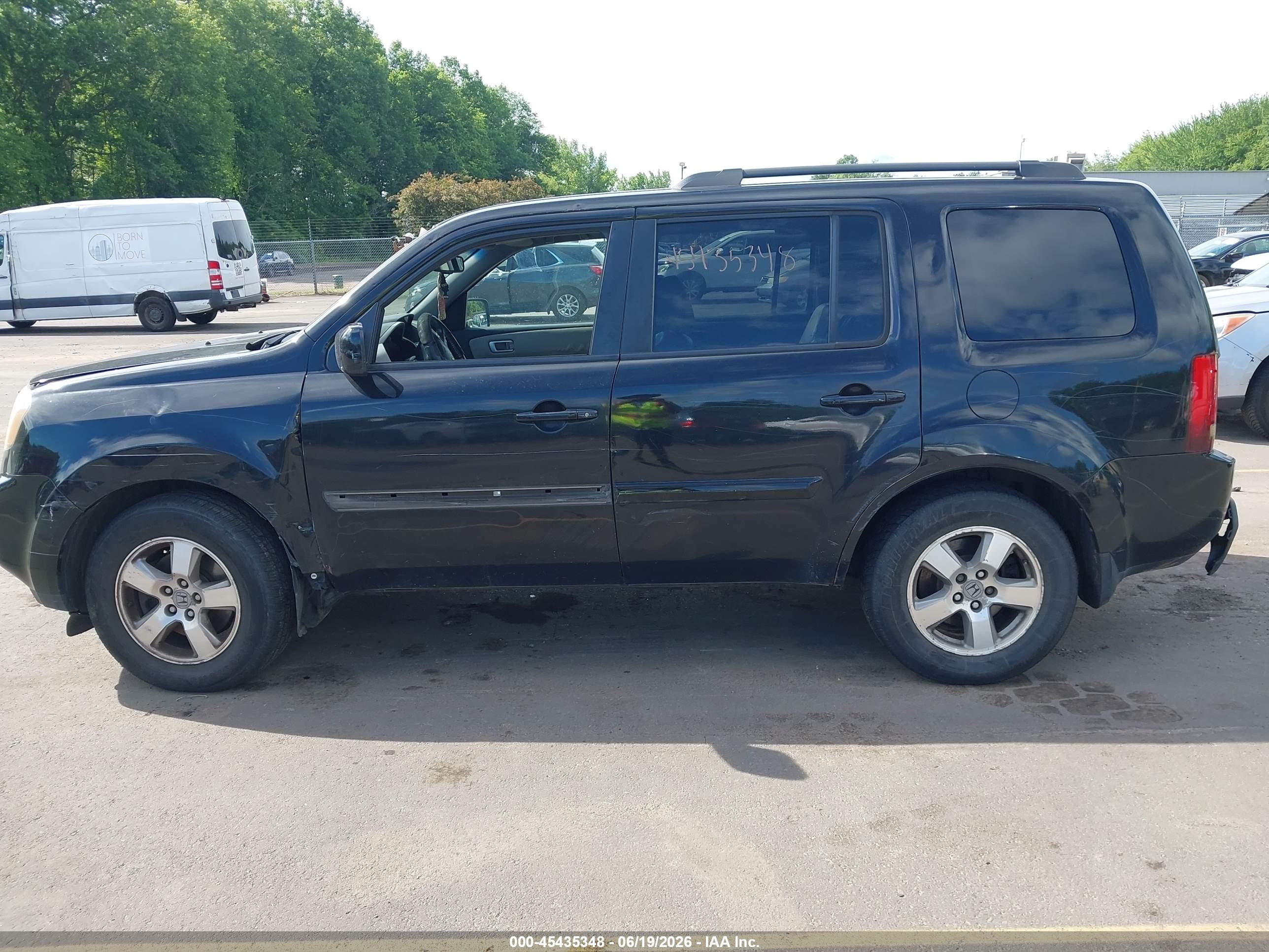 2011 Honda Pilot Ex-l Black vin: 5FNYF4H7XBB029536